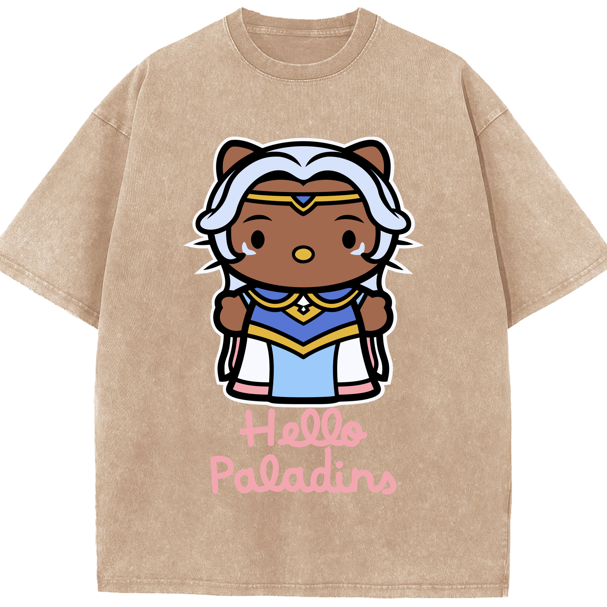 （画像用） Hello Kitty ハローキティ 綿100% ヴィンテージ風 半袖Tシャツ（フロントプリント）