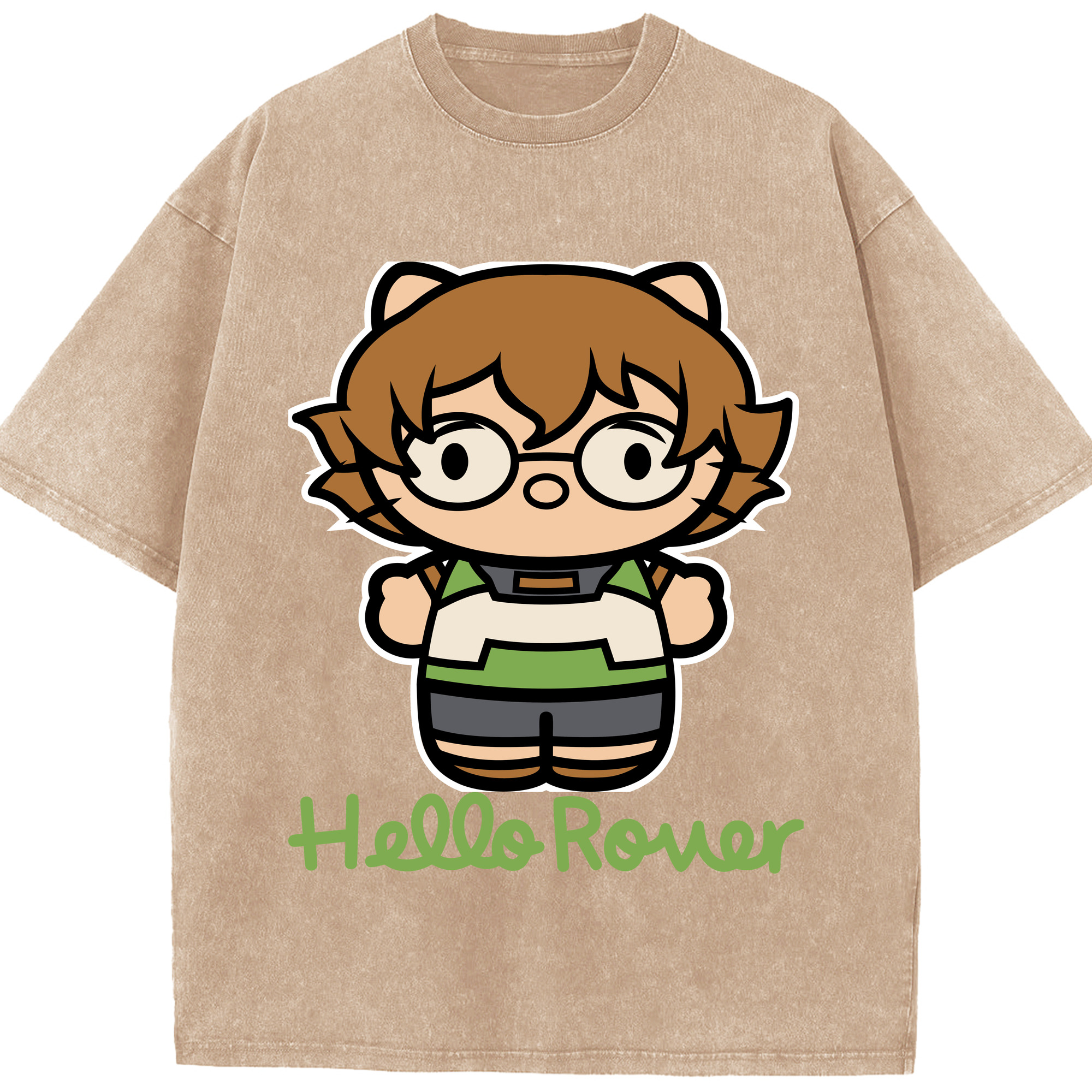 （画像用） Hello Kitty ハローキティ 綿100% ヴィンテージ風 半袖Tシャツ（フロントプリント）