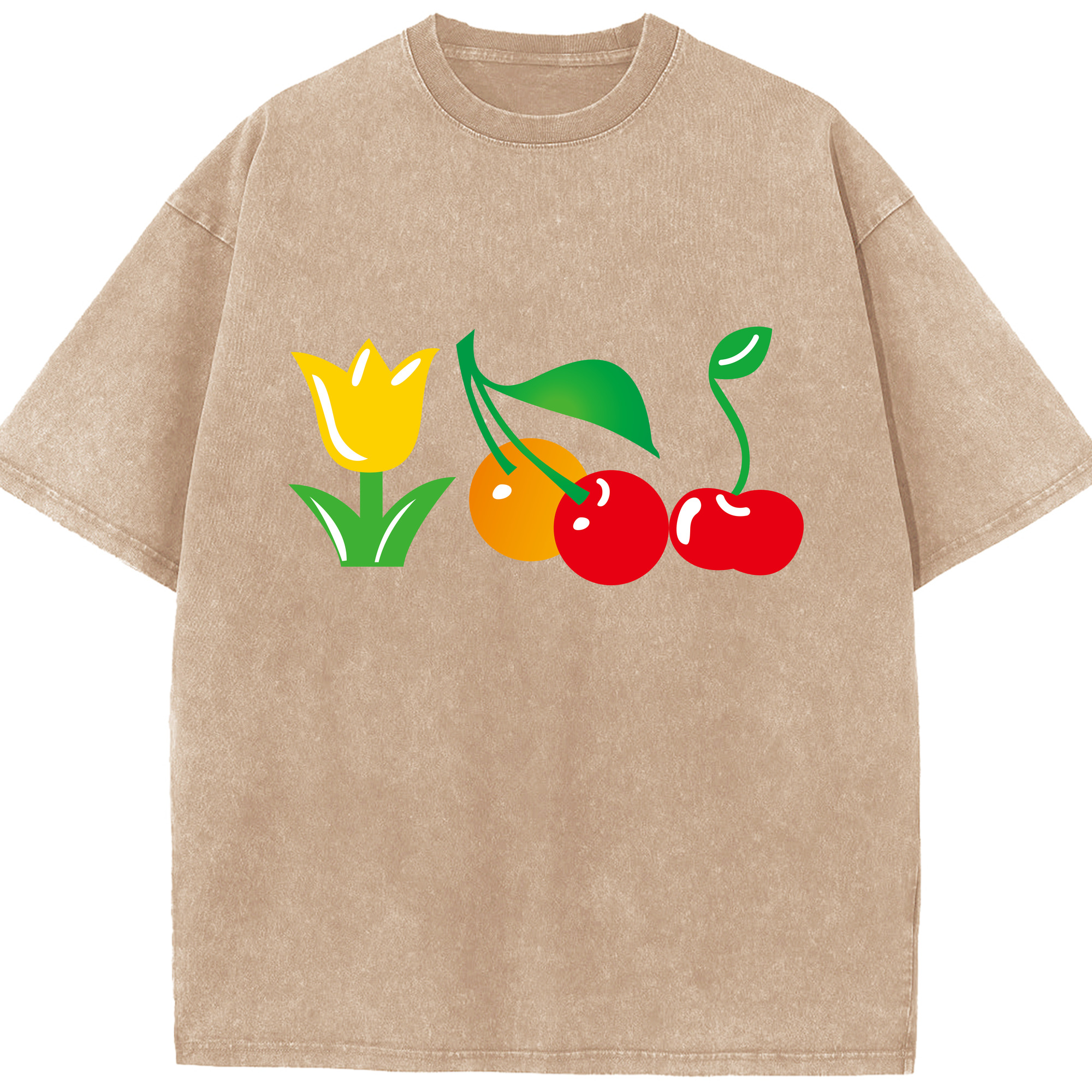 （画像用） Hello Kitty ハローキティ 綿100% ヴィンテージ風 半袖Tシャツ（フロントプリント）