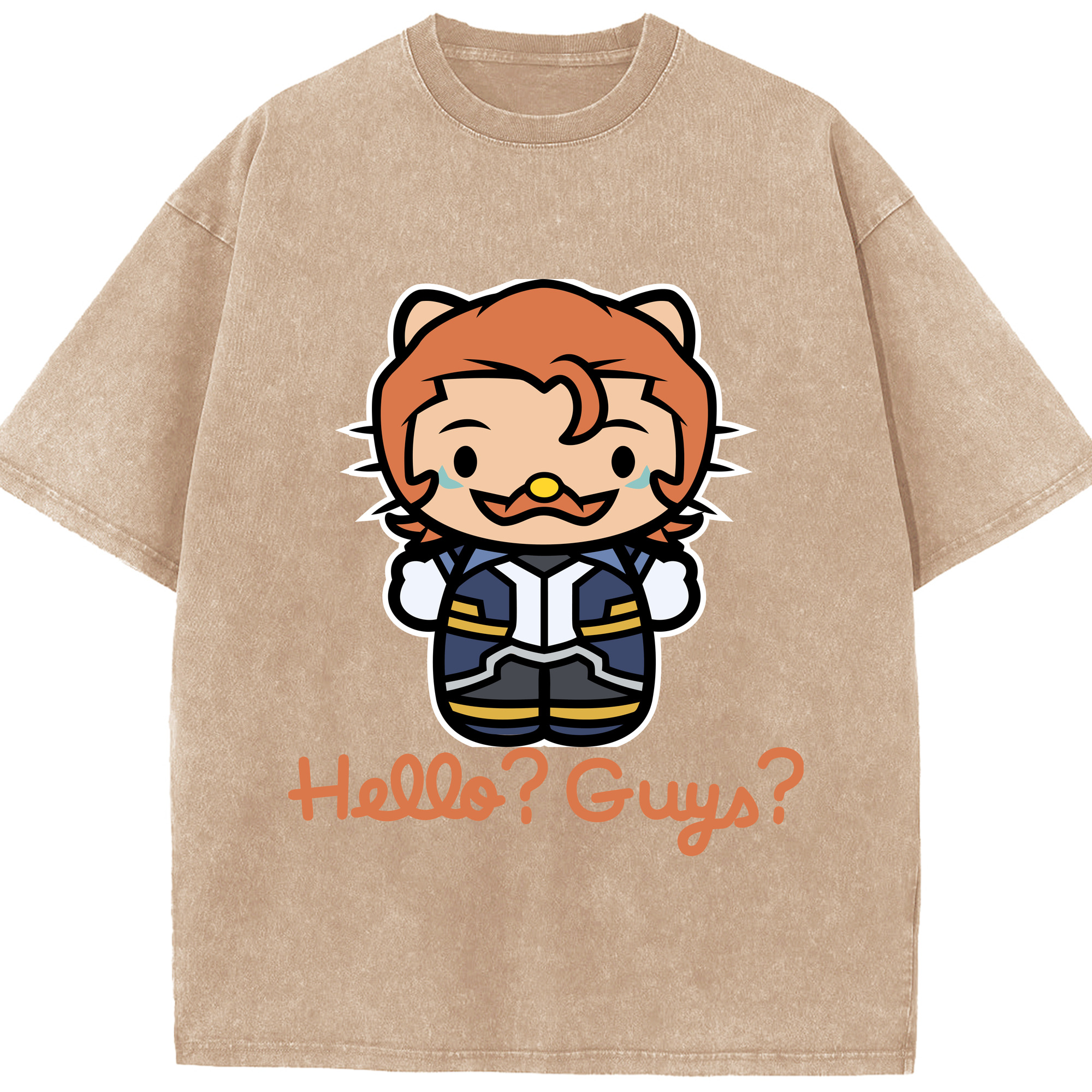 （画像用） Hello Kitty ハローキティ 綿100% ヴィンテージ風 半袖Tシャツ（フロントプリント）