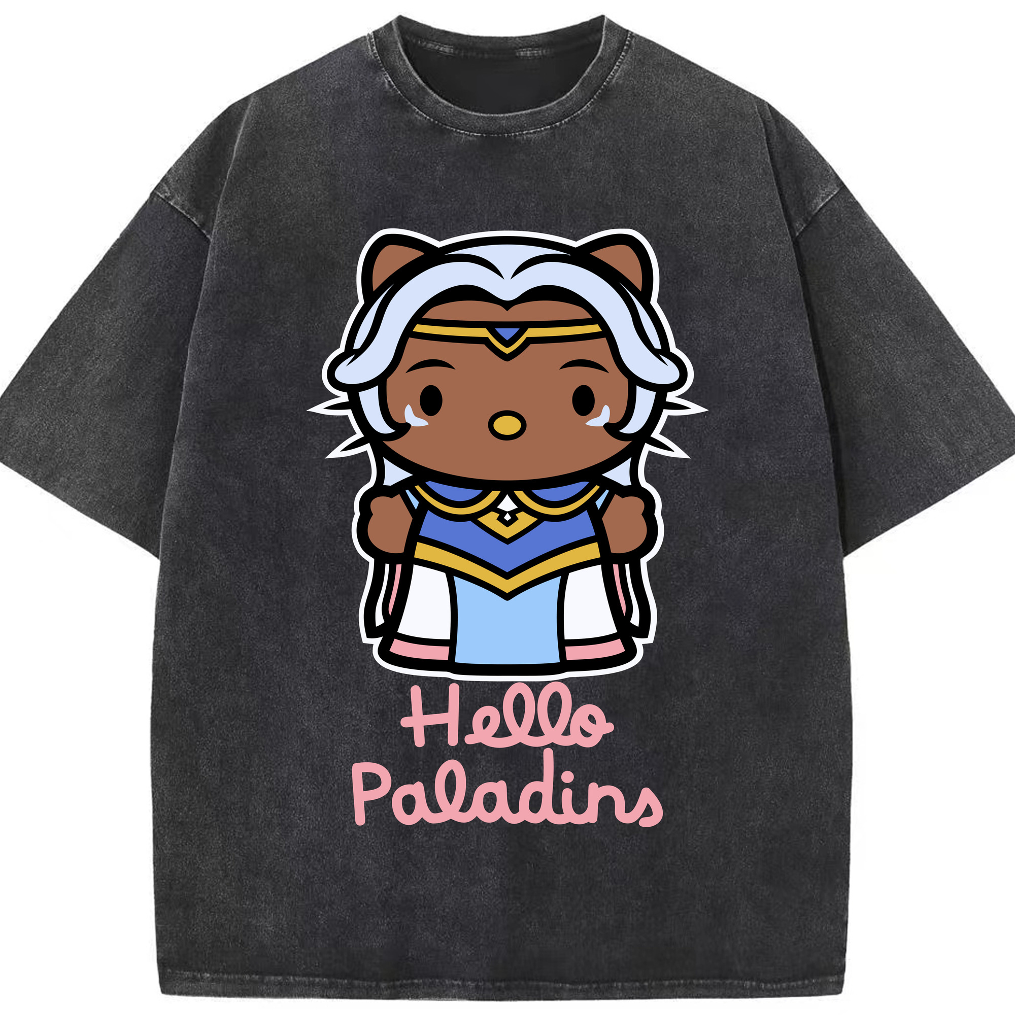 （画像用） Hello Kitty ハローキティ 綿100% ヴィンテージ風 半袖Tシャツ（フロントプリント）