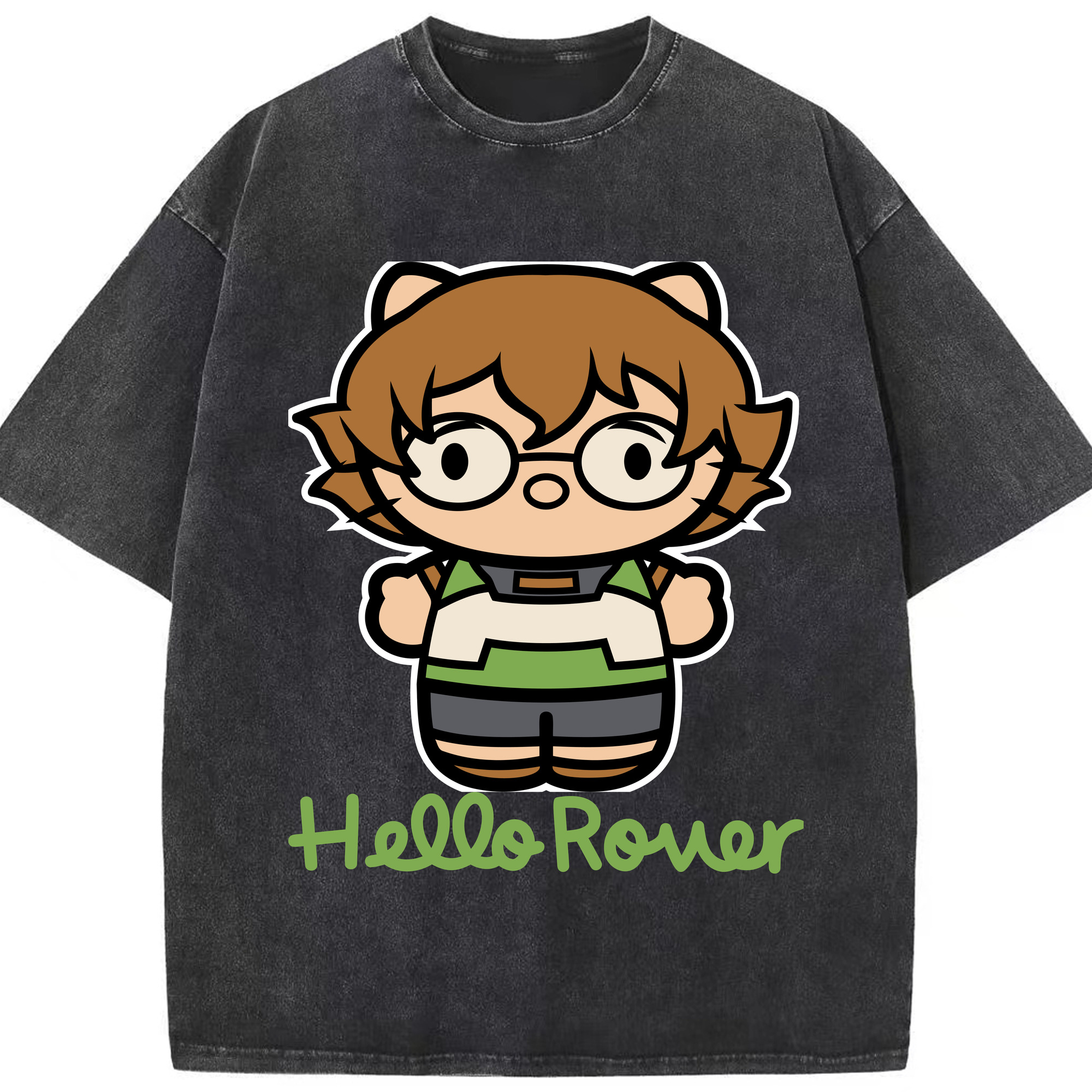（画像用） Hello Kitty ハローキティ 綿100% ヴィンテージ風 半袖Tシャツ（フロントプリント）