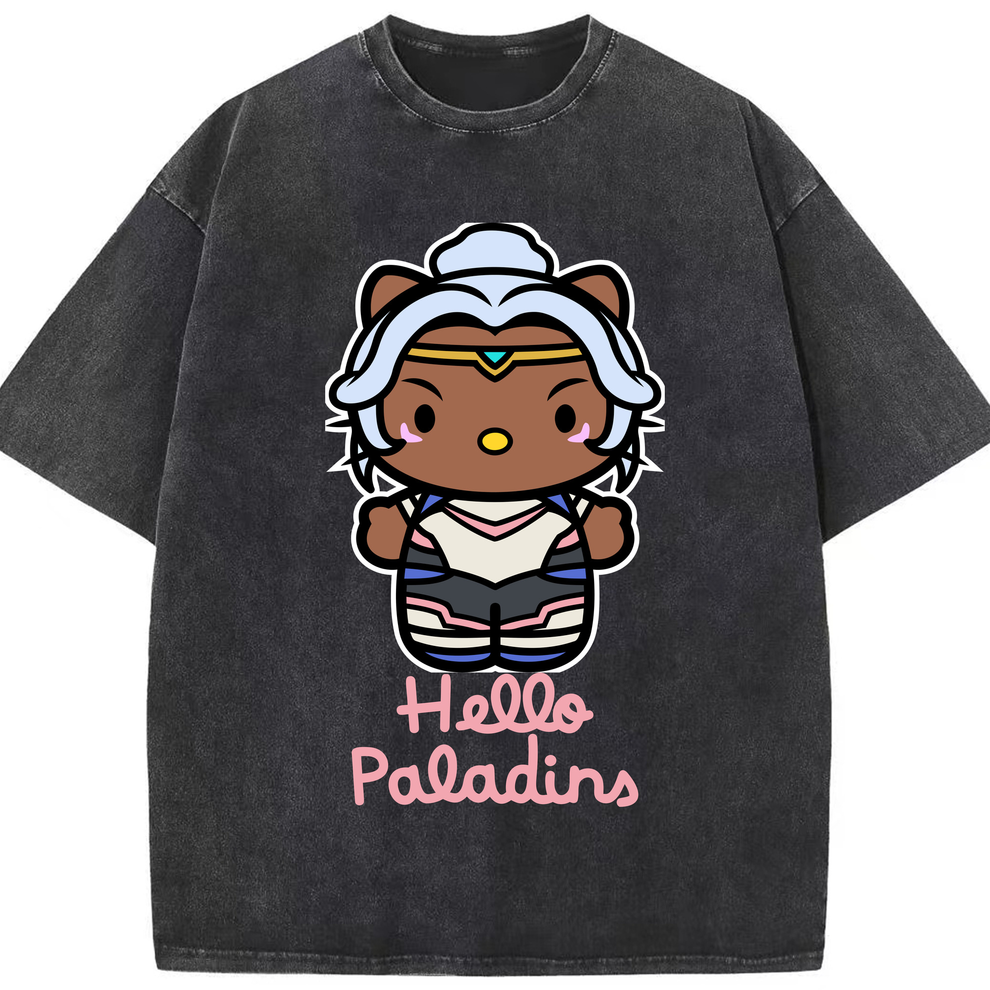 （画像用） Hello Kitty ハローキティ 綿100% ヴィンテージ風 半袖Tシャツ（フロントプリント）