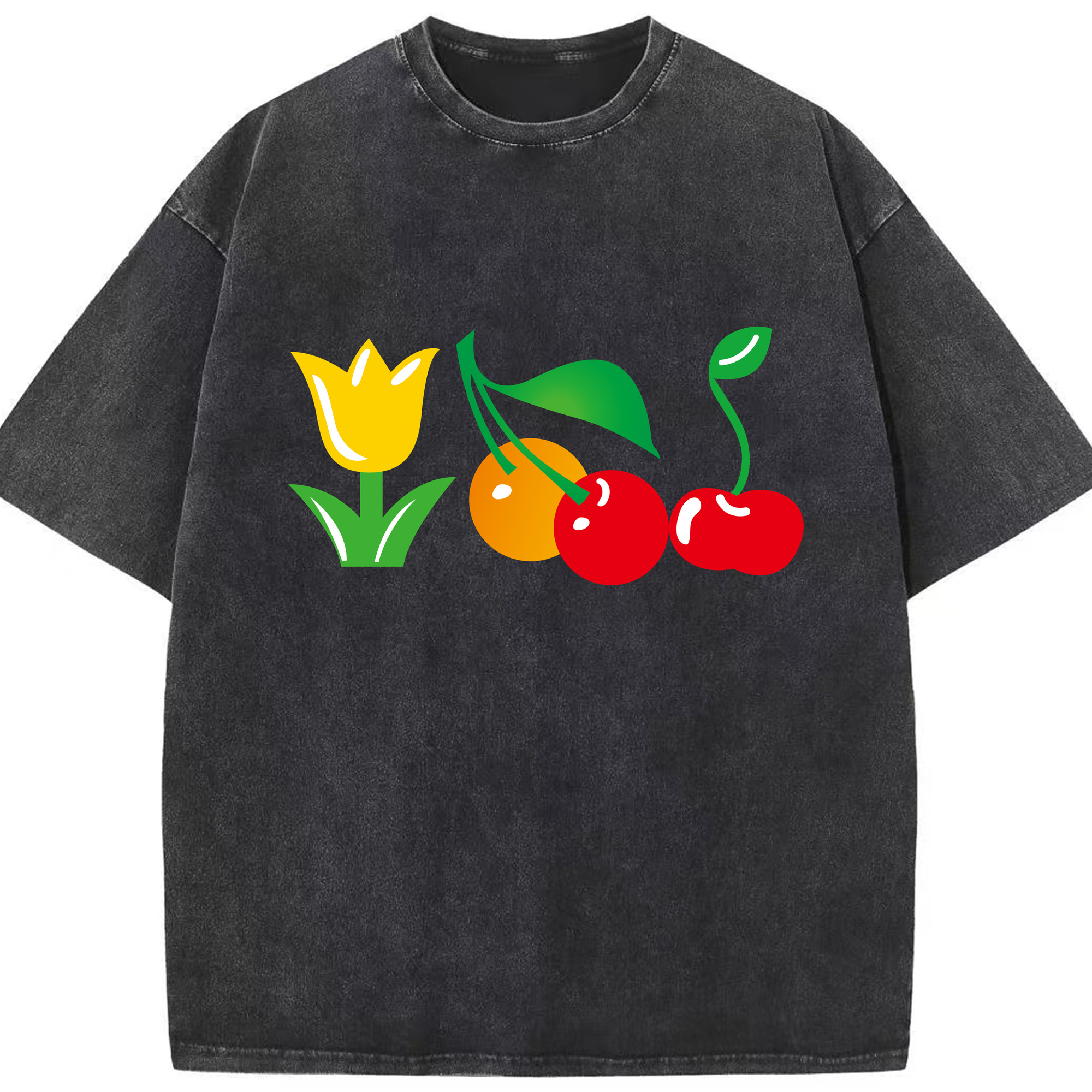 （画像用） Hello Kitty ハローキティ 綿100% ヴィンテージ風 半袖Tシャツ（フロントプリント）