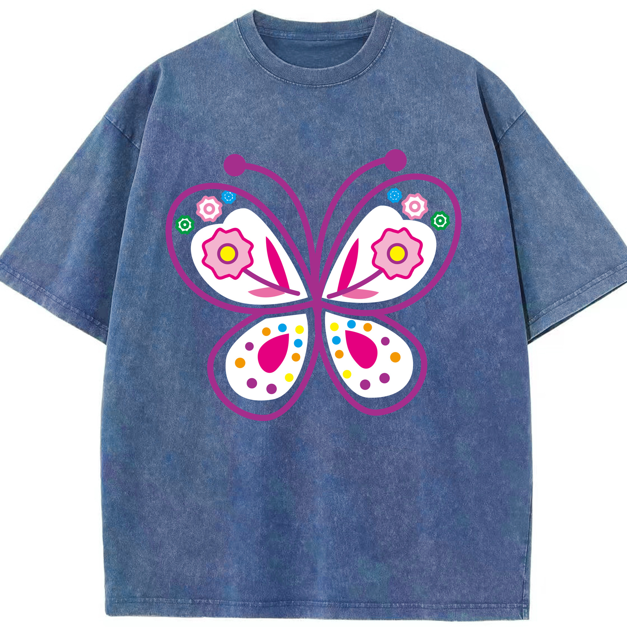 （画像用） Hello Kitty ハローキティ 綿100% ヴィンテージ風 半袖Tシャツ（フロントプリント）