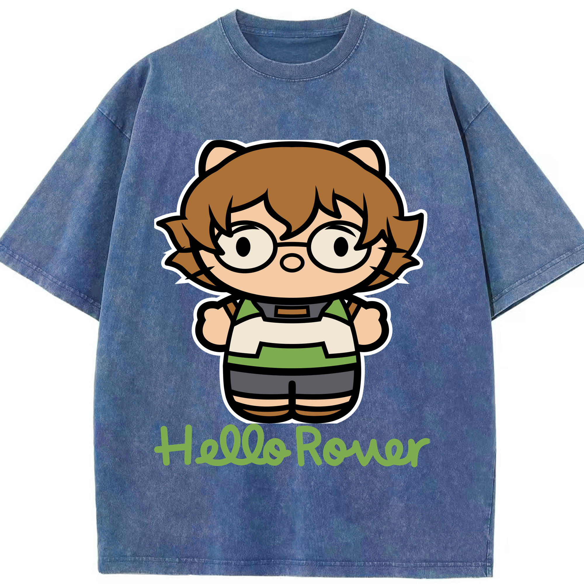 （画像用） Hello Kitty ハローキティ 綿100% ヴィンテージ風 半袖Tシャツ（フロントプリント）