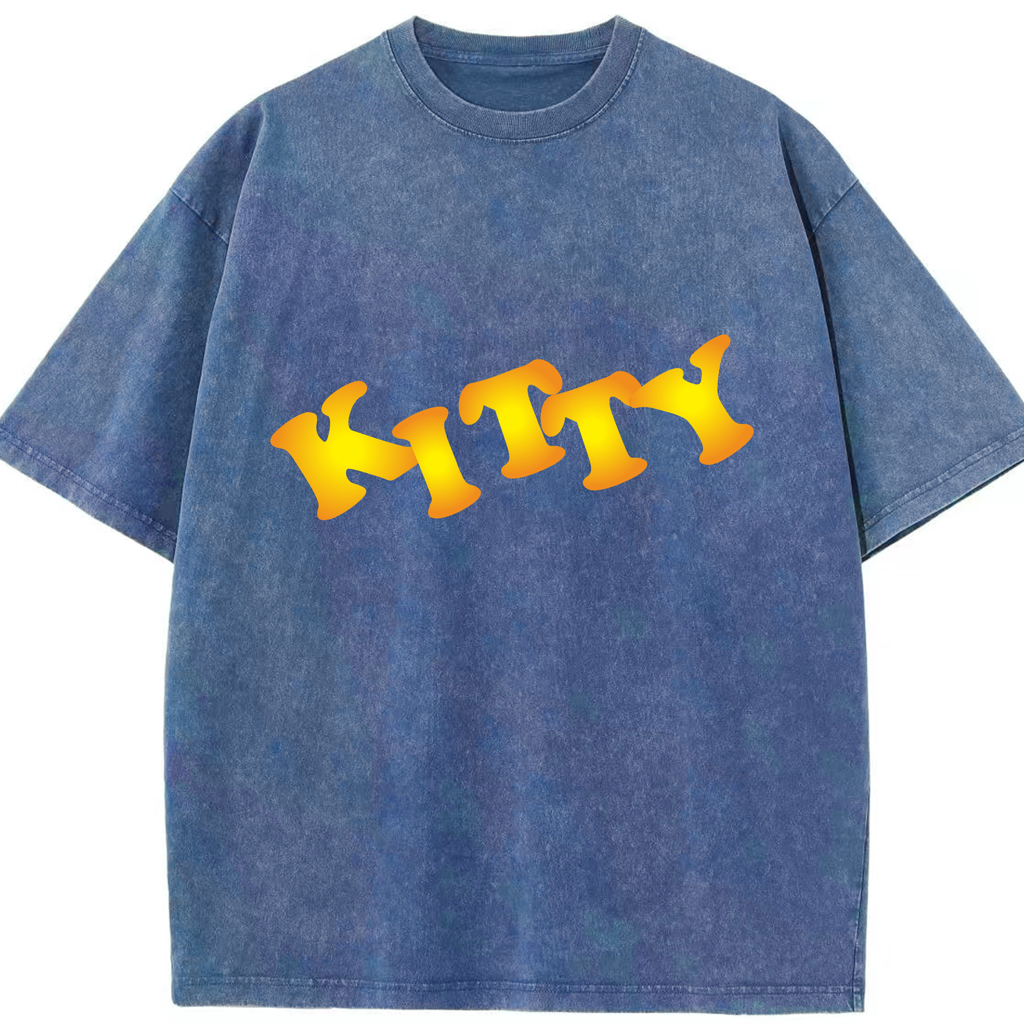（画像用） Hello Kitty ハローキティ 綿100% ヴィンテージ風 半袖Tシャツ（フロントプリント）