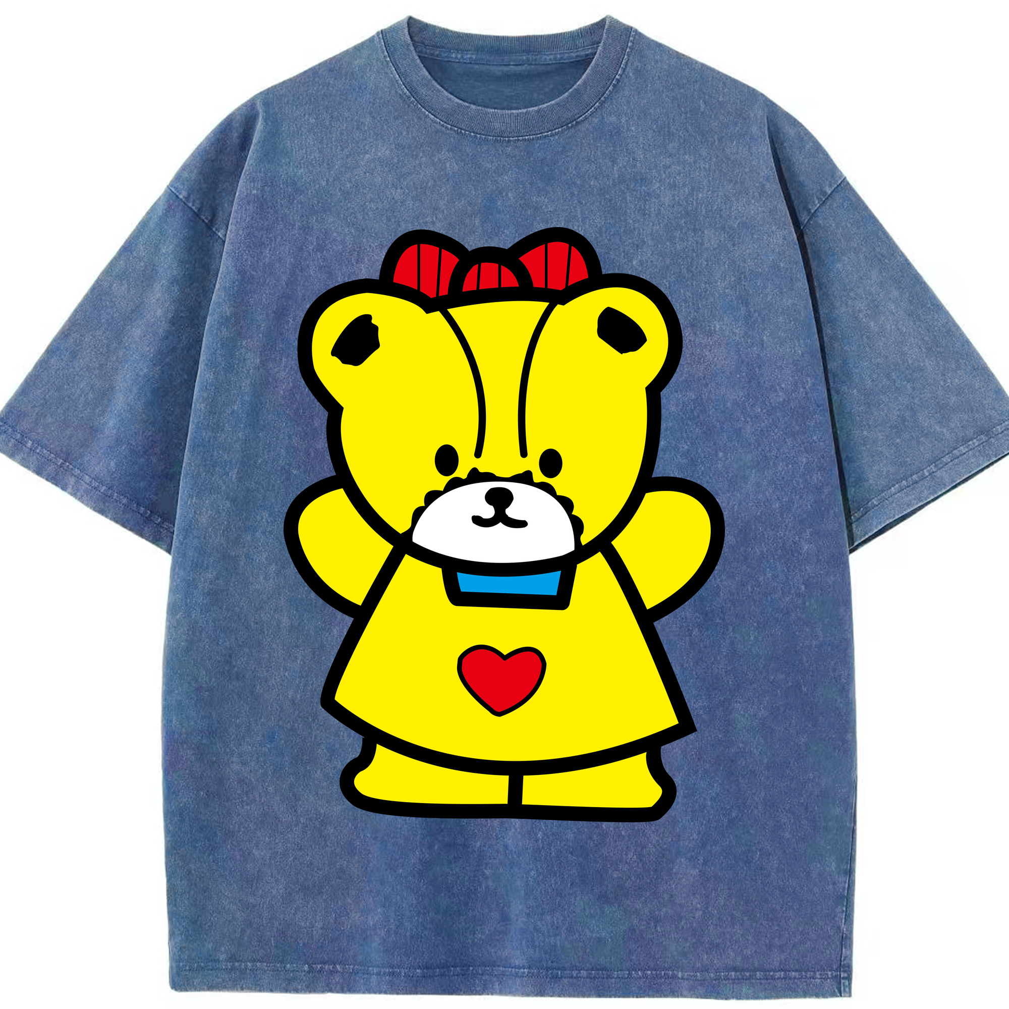 （画像用） Hello Kitty ハローキティ 綿100% ヴィンテージ風 半袖Tシャツ（フロントプリント）