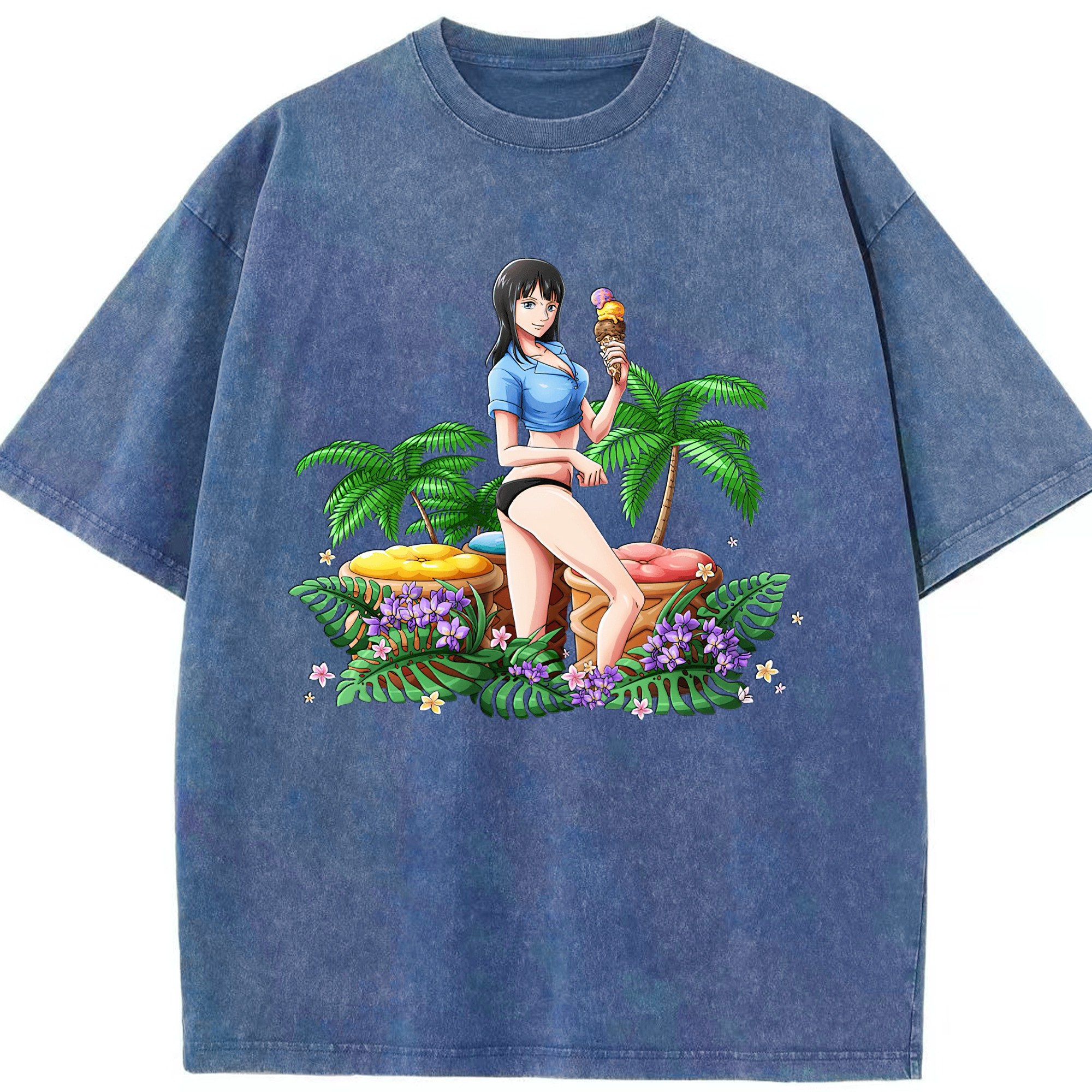 （画像用） Hello Kitty ハローキティ 綿100% ヴィンテージ風 半袖Tシャツ（フロントプリント）