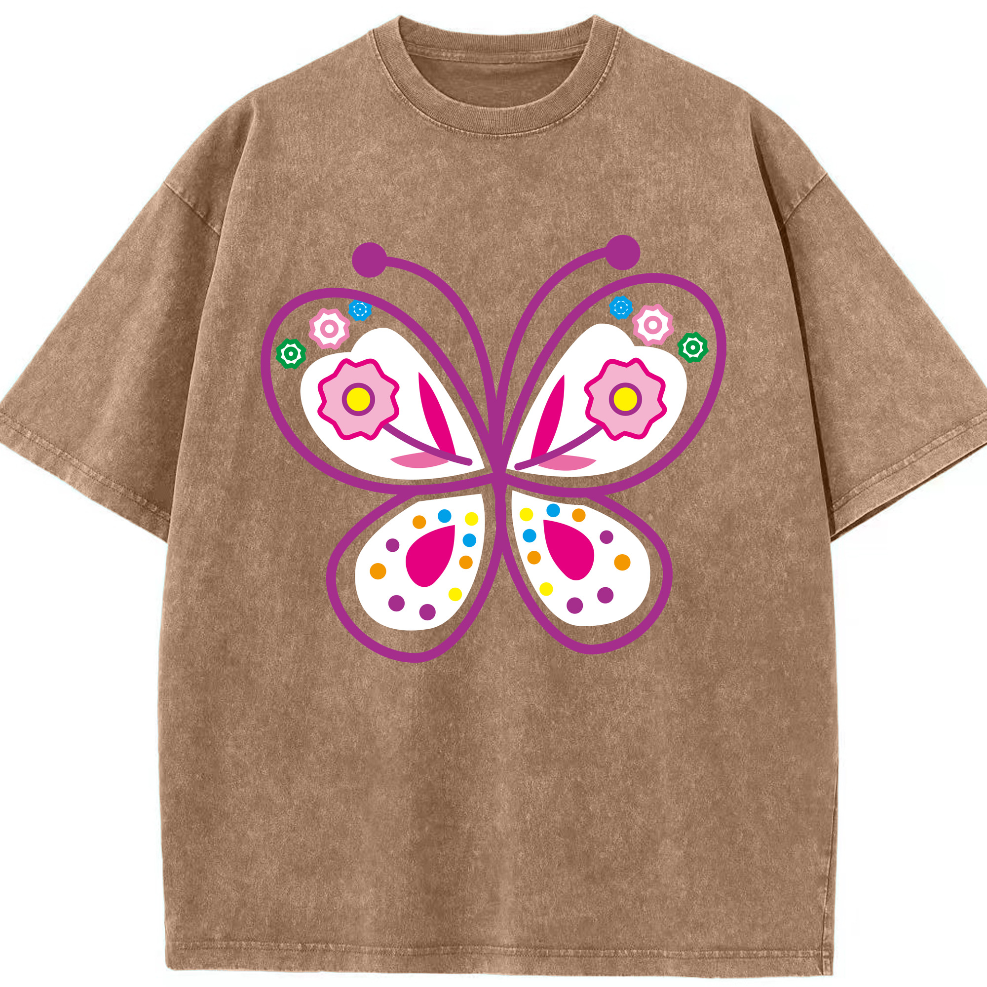 （画像用） Hello Kitty ハローキティ 綿100% ヴィンテージ風 半袖Tシャツ（フロントプリント）