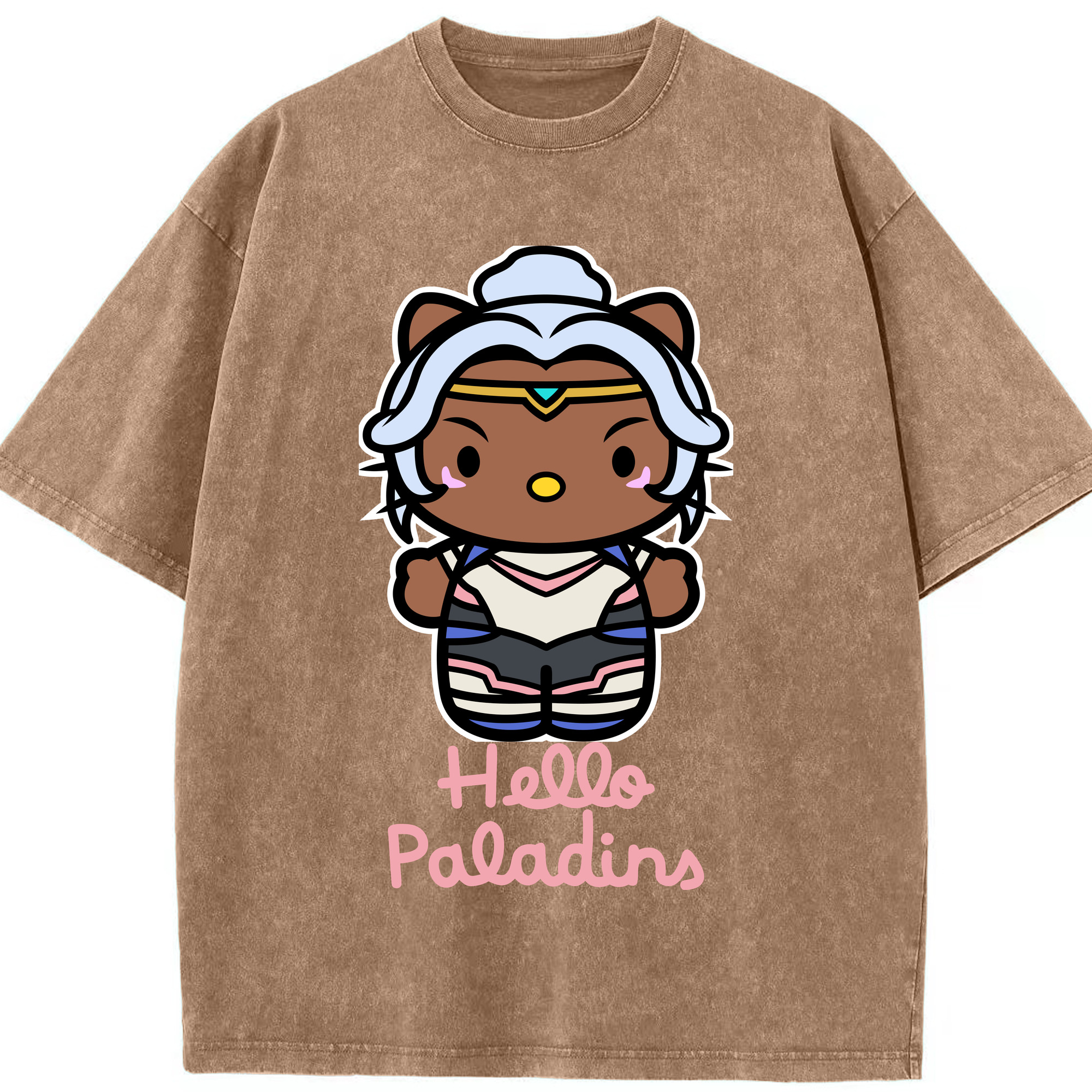 （画像用） Hello Kitty ハローキティ 綿100% ヴィンテージ風 半袖Tシャツ（フロントプリント）