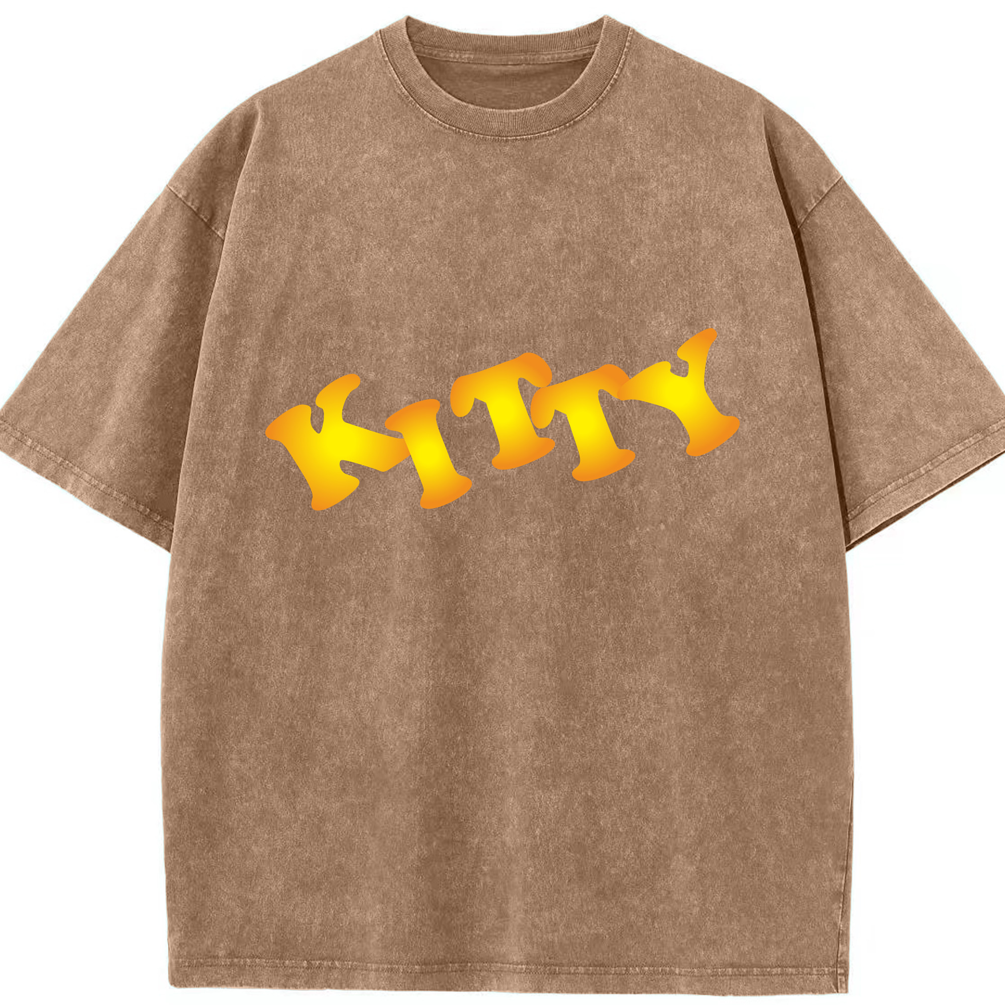 （画像用） Hello Kitty ハローキティ 綿100% ヴィンテージ風 半袖Tシャツ（フロントプリント）
