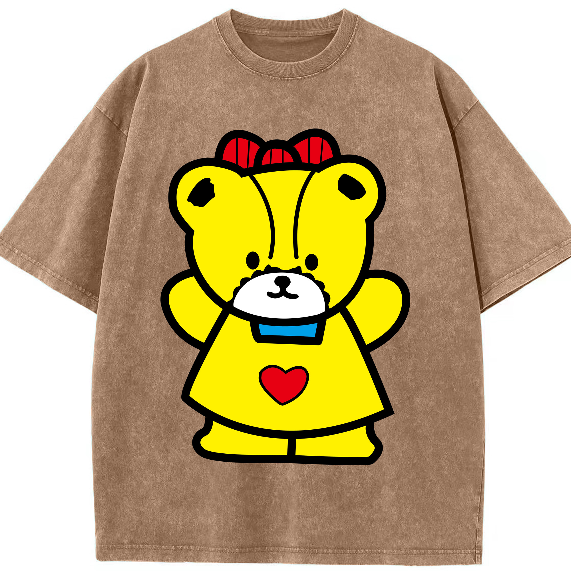（画像用） Hello Kitty ハローキティ 綿100% ヴィンテージ風 半袖Tシャツ（フロントプリント）