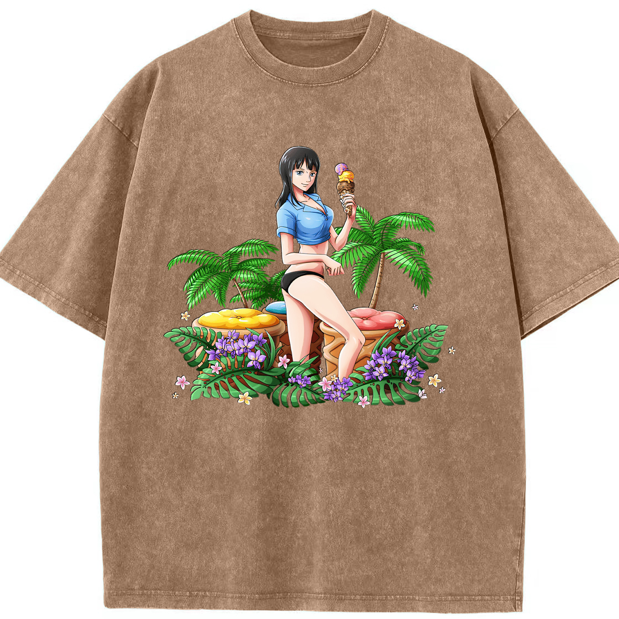（画像用） Hello Kitty ハローキティ 綿100% ヴィンテージ風 半袖Tシャツ（フロントプリント）