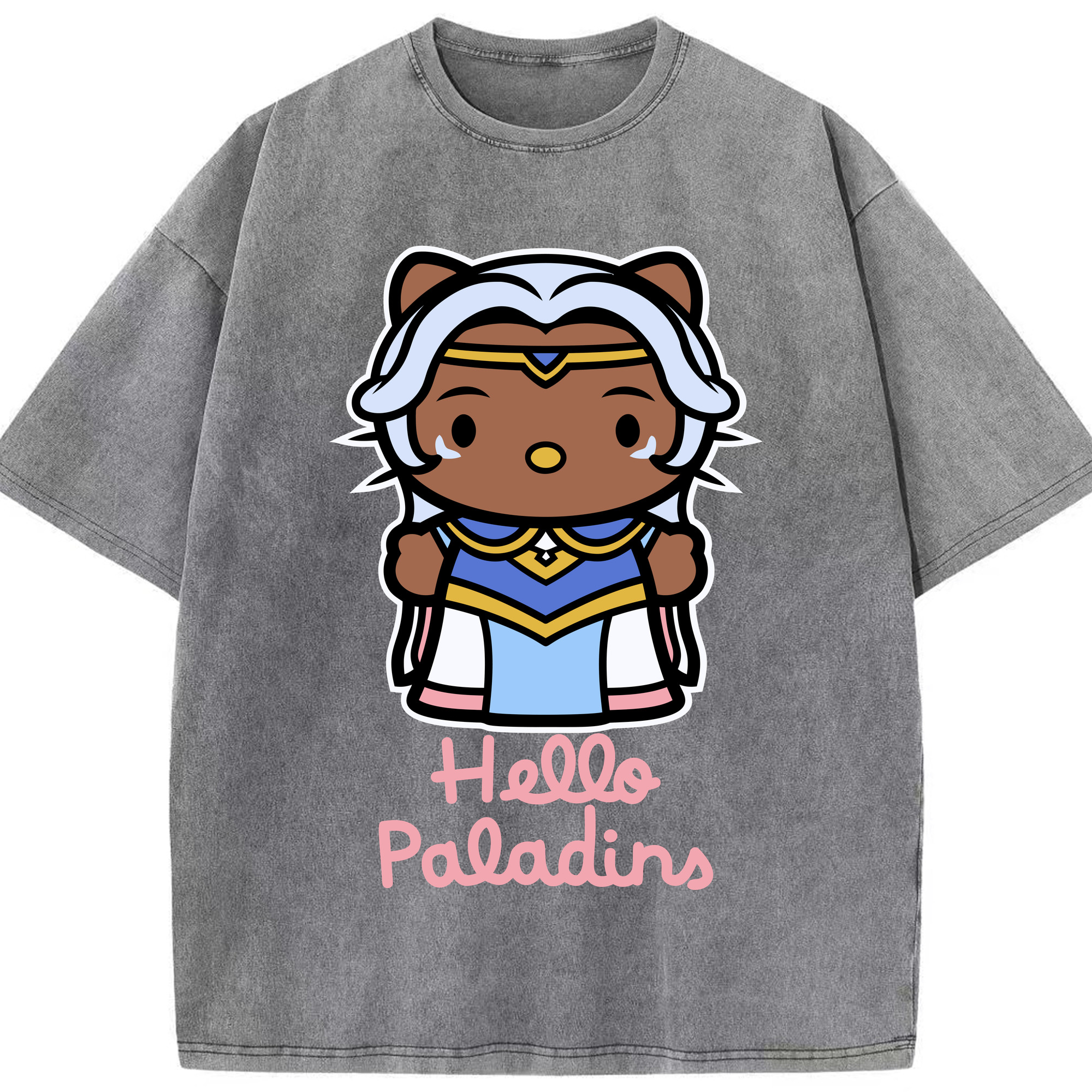 （画像用） Hello Kitty ハローキティ 綿100% ヴィンテージ風 半袖Tシャツ（フロントプリント）