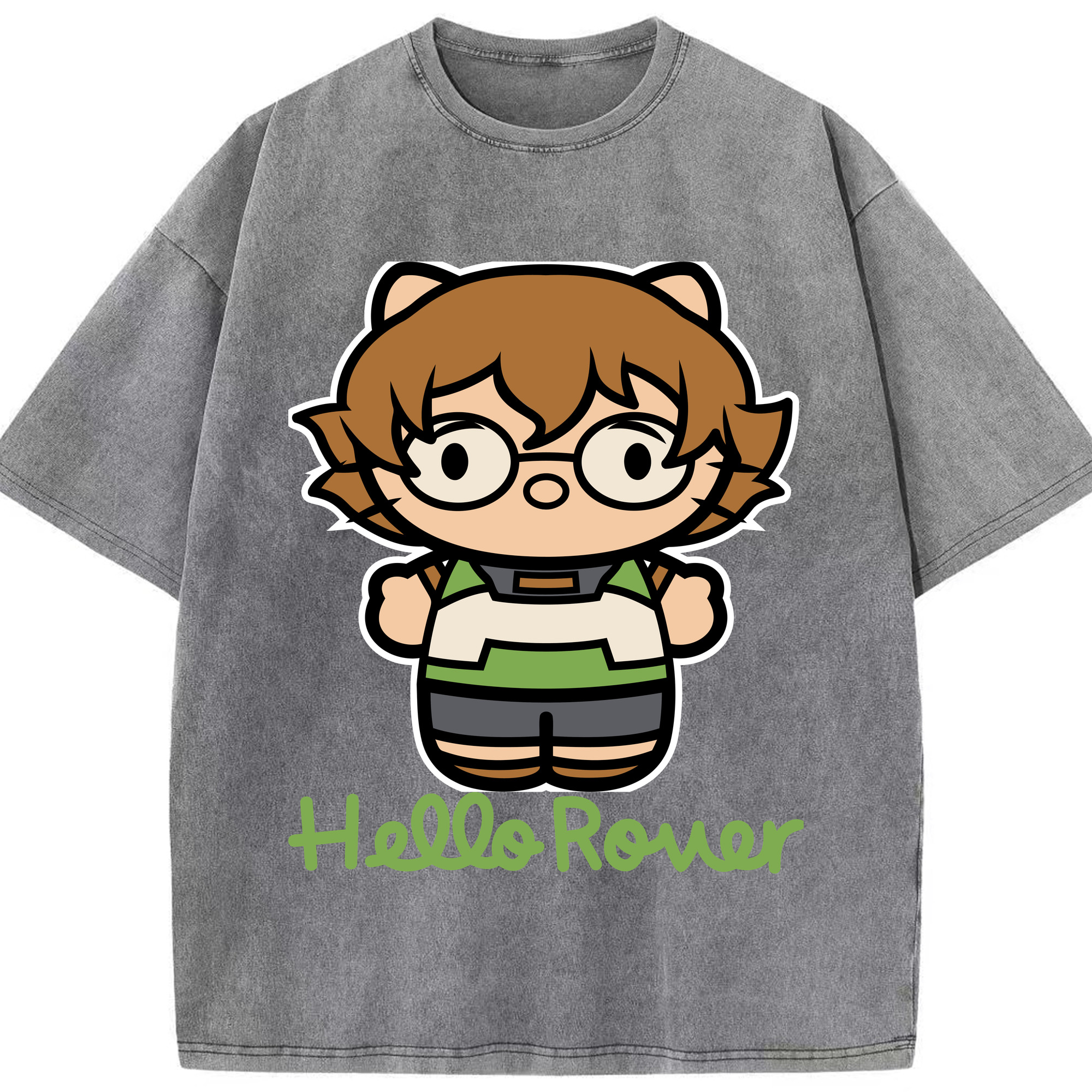 （画像用） Hello Kitty ハローキティ 綿100% ヴィンテージ風 半袖Tシャツ（フロントプリント）