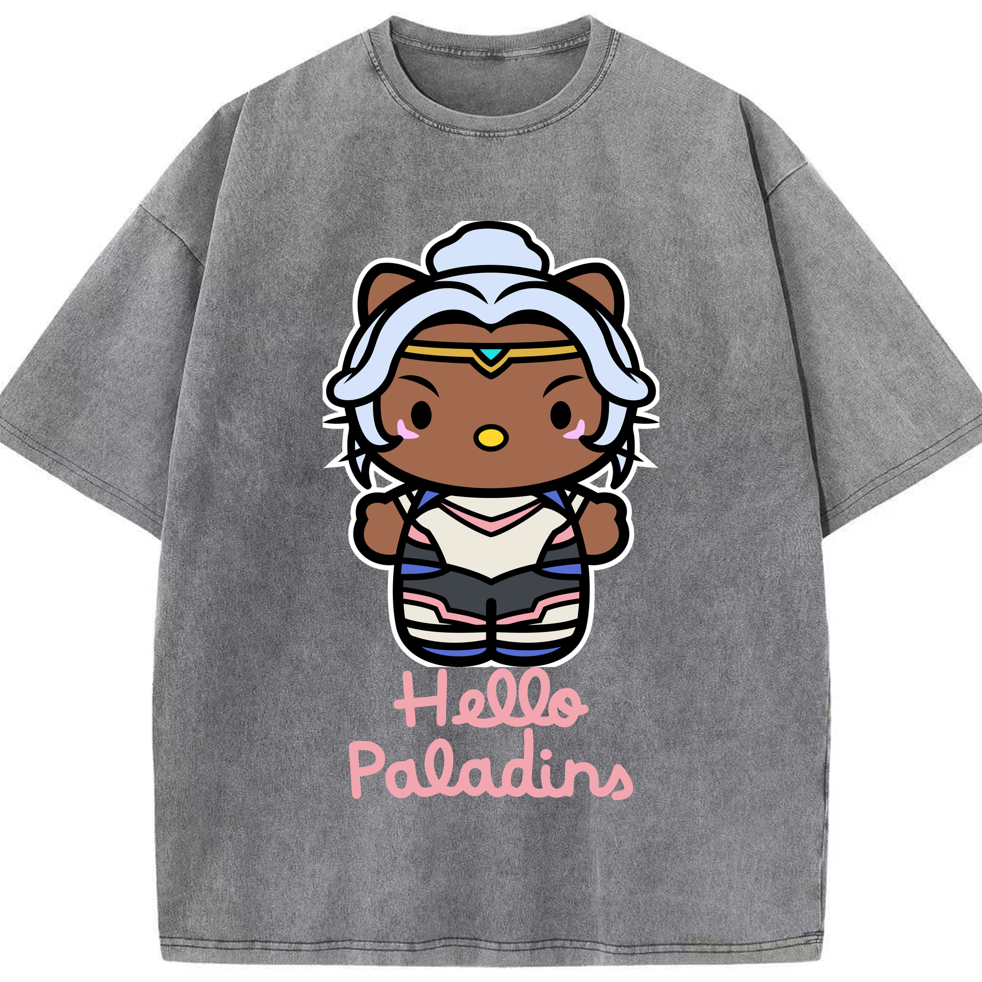 （画像用） Hello Kitty ハローキティ 綿100% ヴィンテージ風 半袖Tシャツ（フロントプリント）