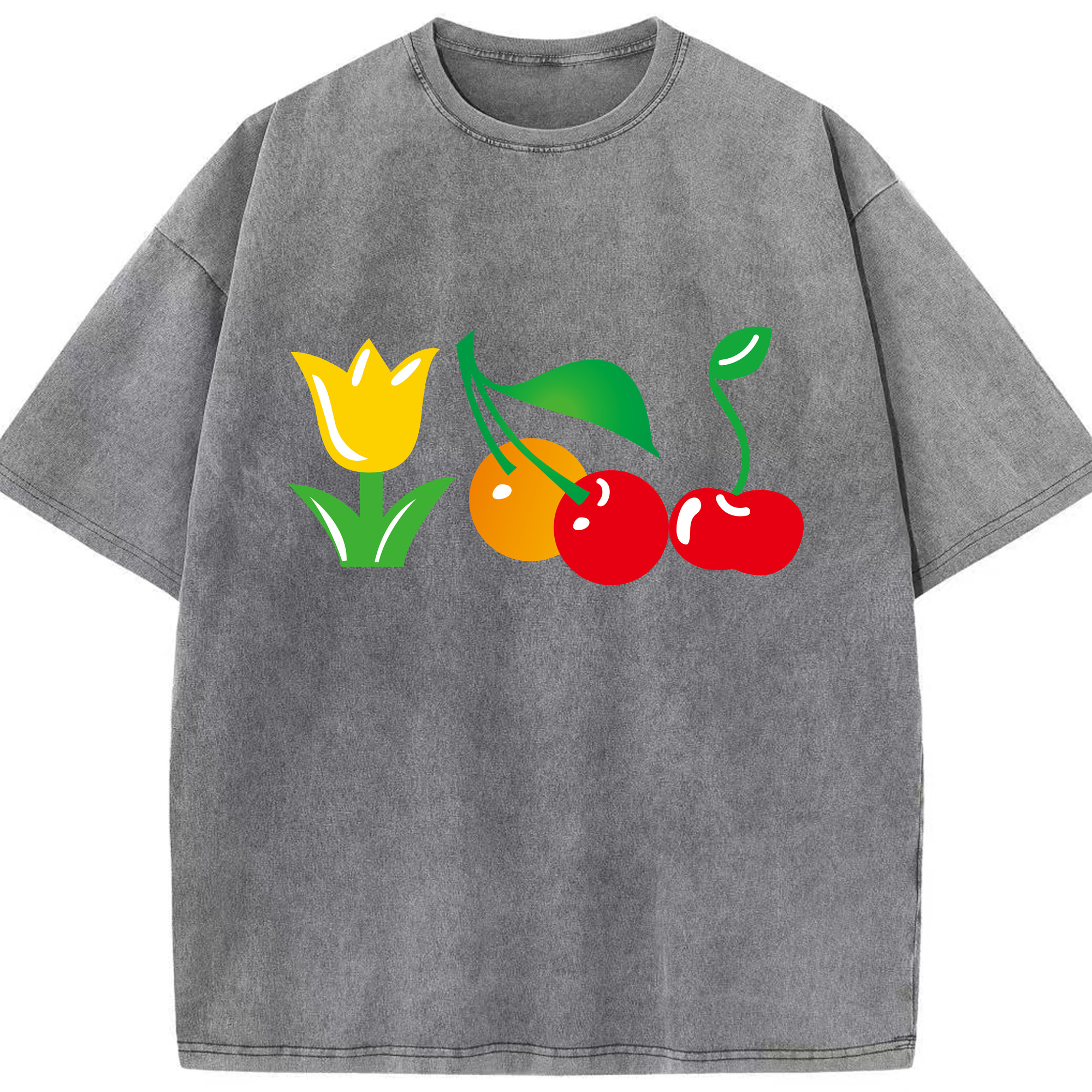 （画像用） Hello Kitty ハローキティ 綿100% ヴィンテージ風 半袖Tシャツ（フロントプリント）