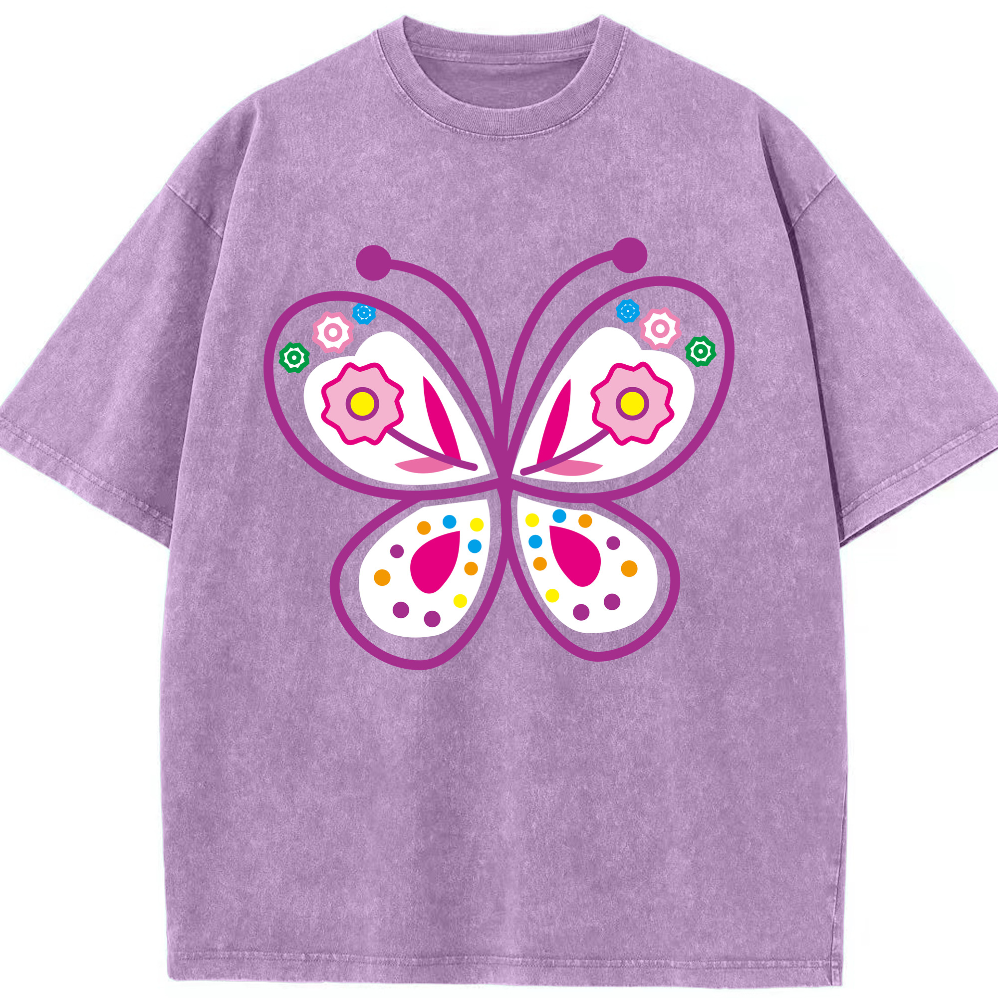 （画像用） Hello Kitty ハローキティ 綿100% ヴィンテージ風 半袖Tシャツ（フロントプリント）
