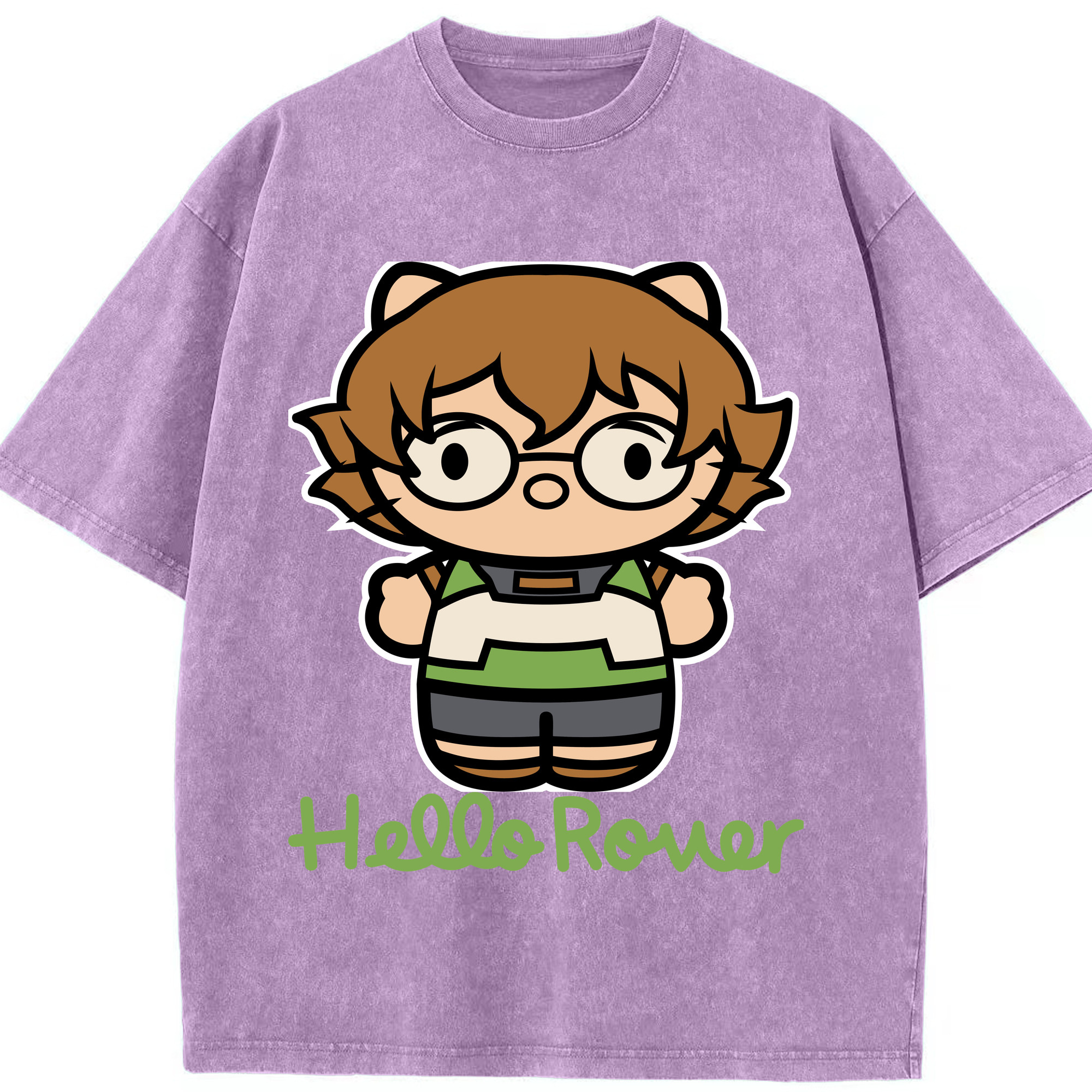 （画像用） Hello Kitty ハローキティ 綿100% ヴィンテージ風 半袖Tシャツ（フロントプリント）