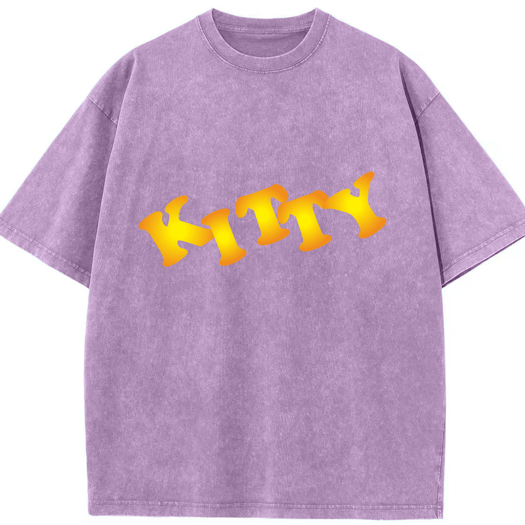 （画像用） Hello Kitty ハローキティ 綿100% ヴィンテージ風 半袖Tシャツ（フロントプリント）