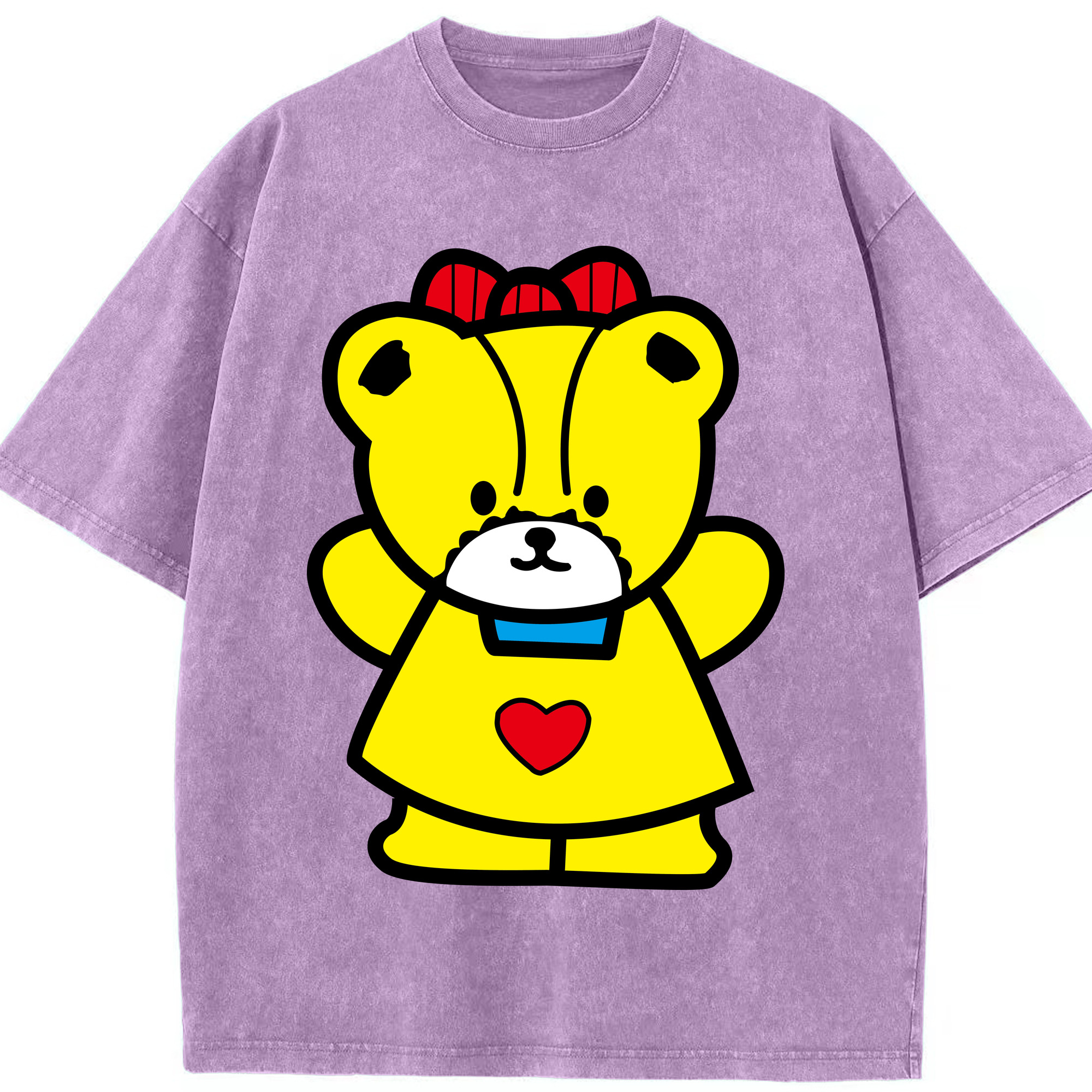 （画像用） Hello Kitty ハローキティ 綿100% ヴィンテージ風 半袖Tシャツ（フロントプリント）