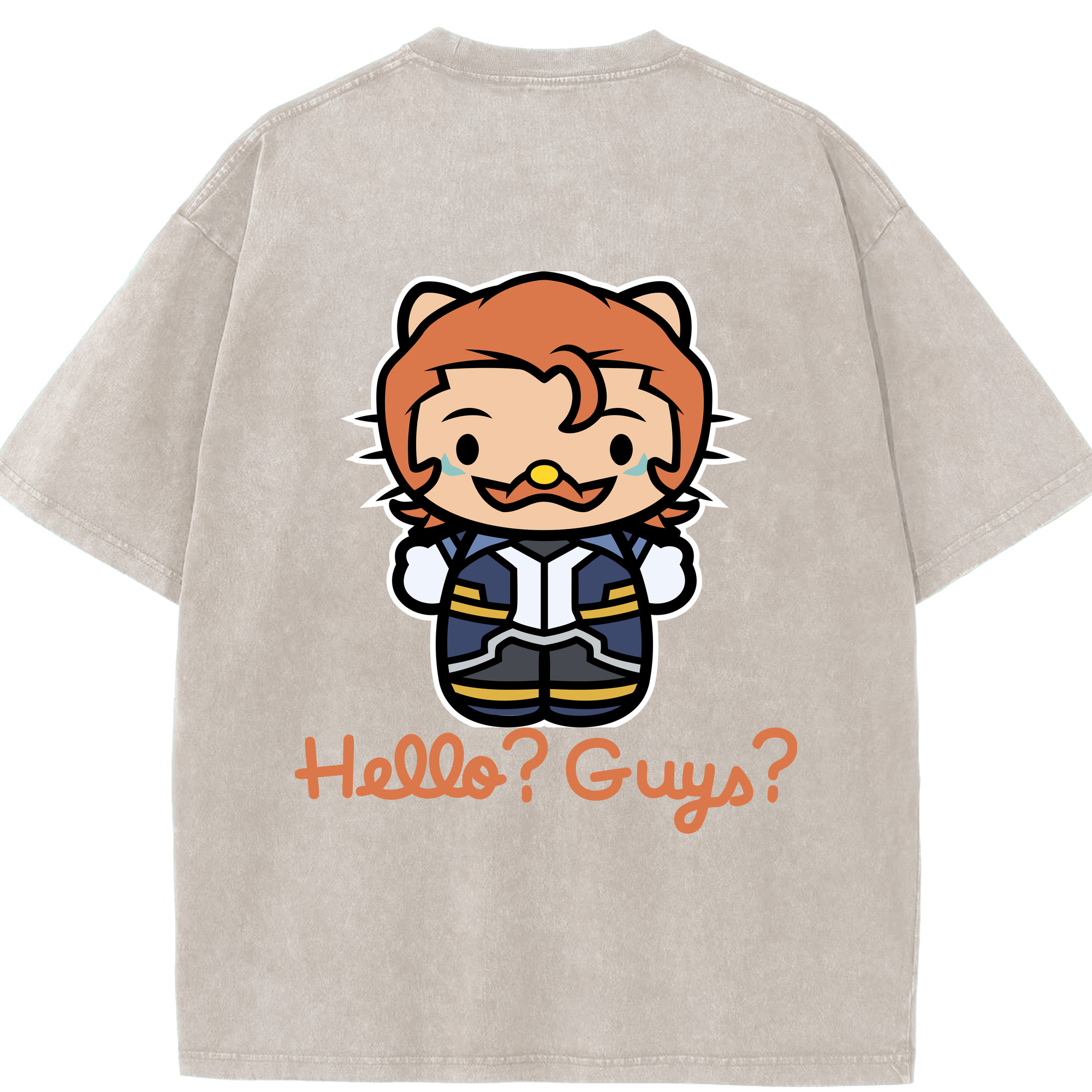 （画像用） Hello Kitty ハローキティ 綿100% ヴィンテージ風 半袖Tシャツ（背面プリント）