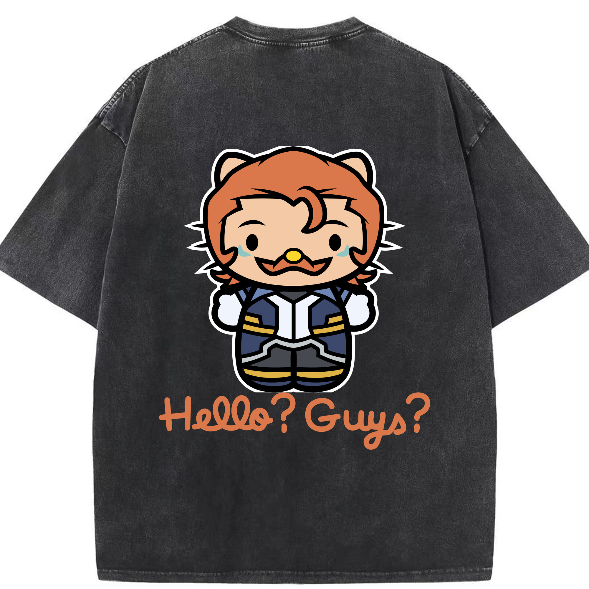 （画像用） Hello Kitty ハローキティ 綿100% ヴィンテージ風 半袖Tシャツ（背面プリント）