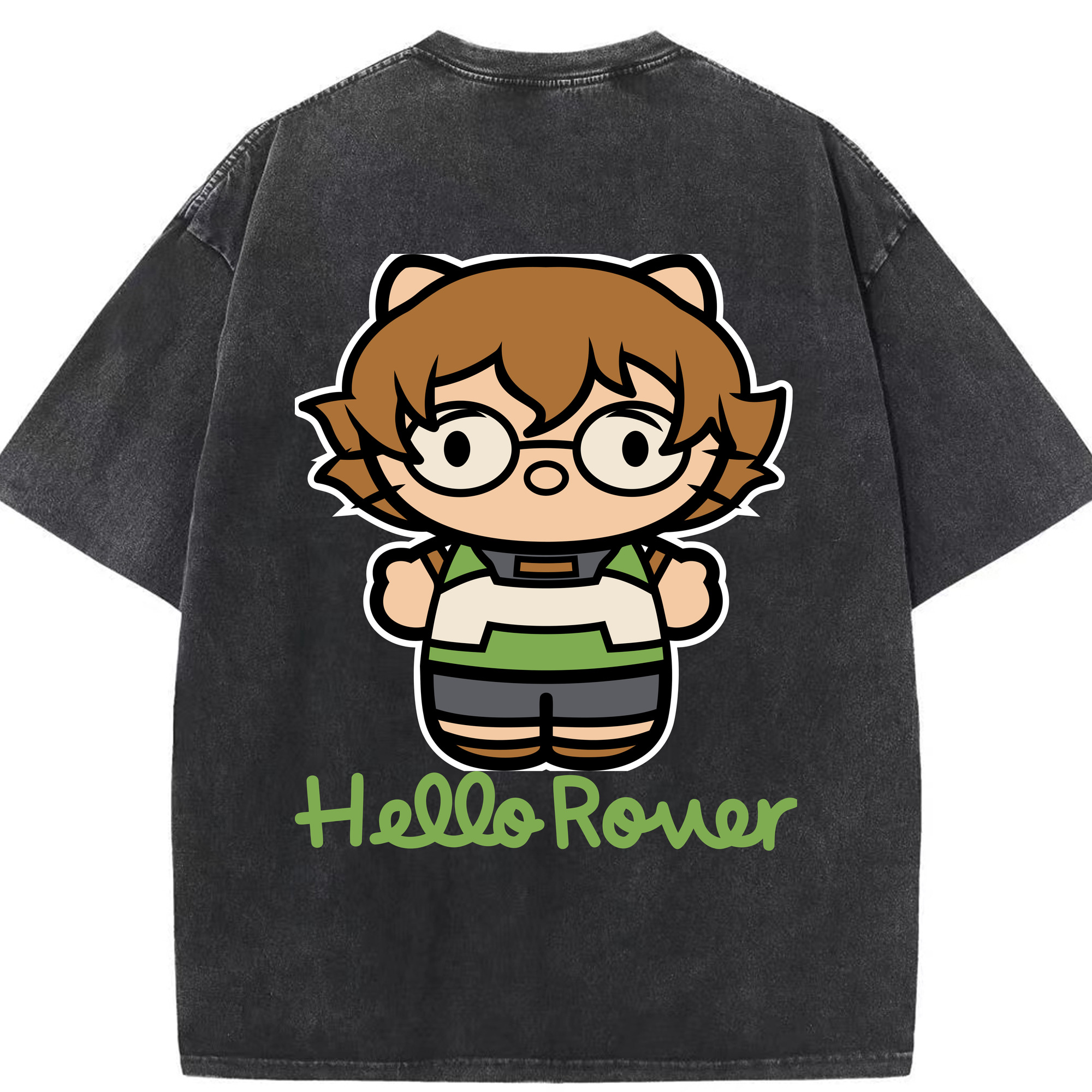（画像用） Hello Kitty ハローキティ 綿100% ヴィンテージ風 半袖Tシャツ（背面プリント）
