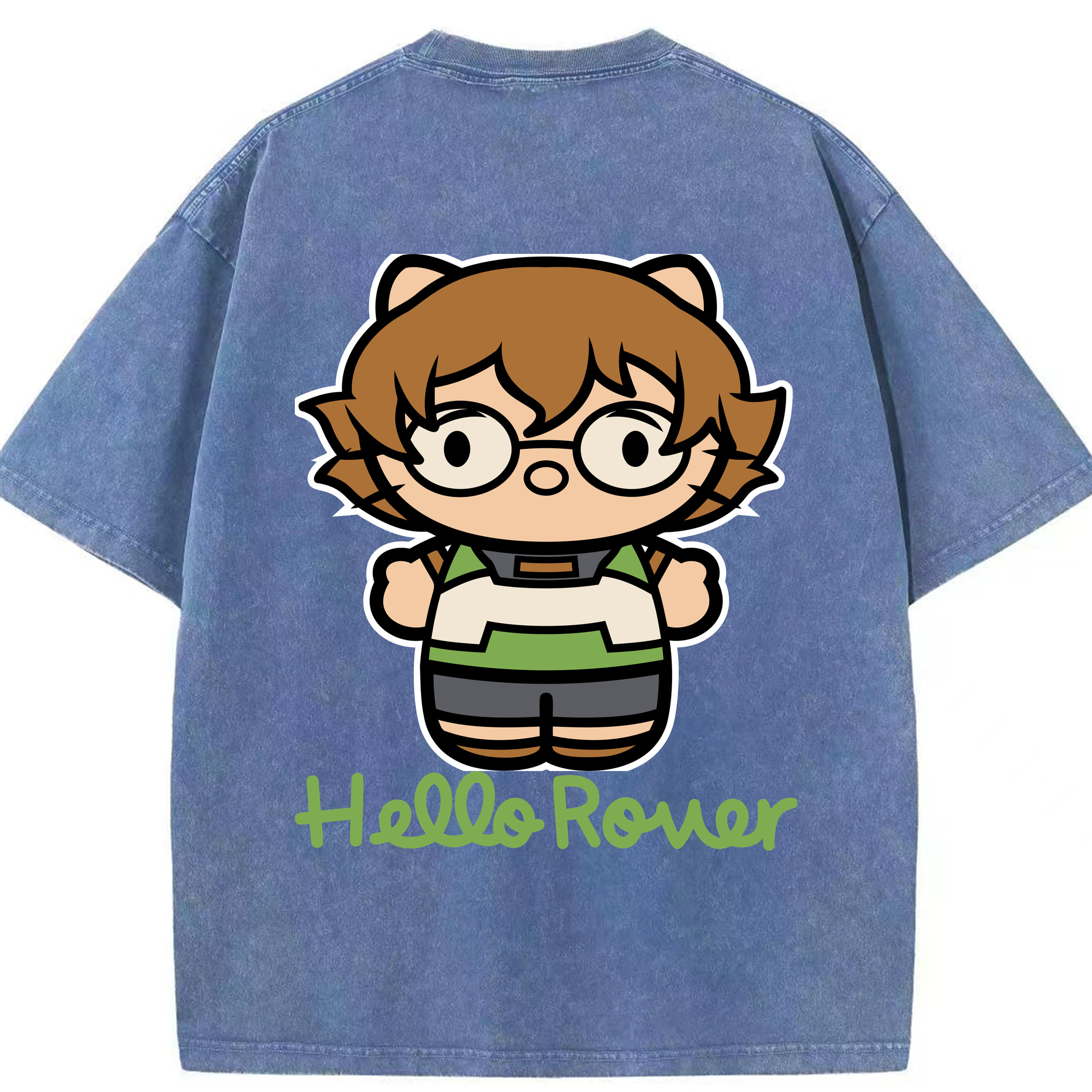 （画像用） Hello Kitty ハローキティ 綿100% ヴィンテージ風 半袖Tシャツ（背面プリント）