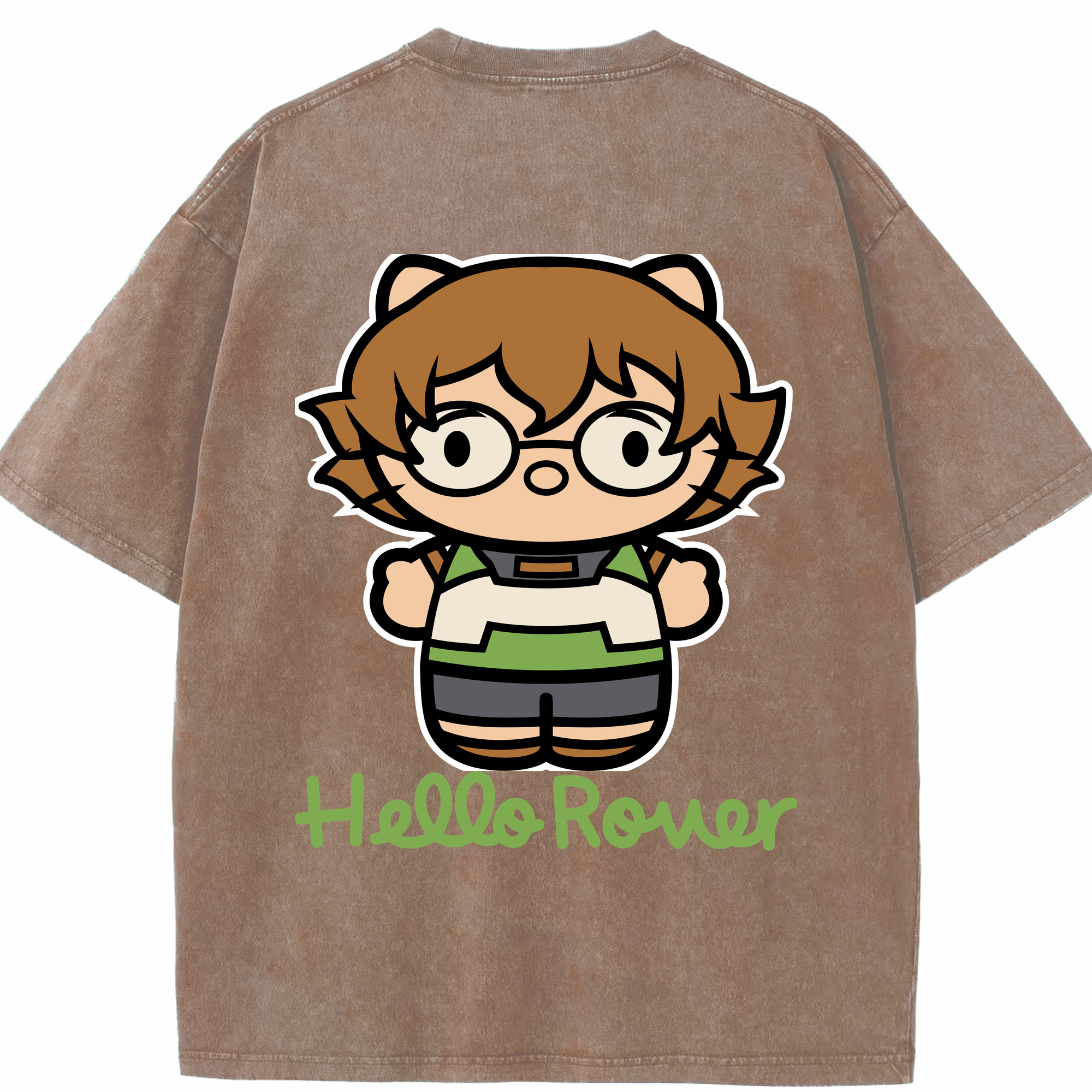 （画像用） Hello Kitty ハローキティ 綿100% ヴィンテージ風 半袖Tシャツ（背面プリント）
