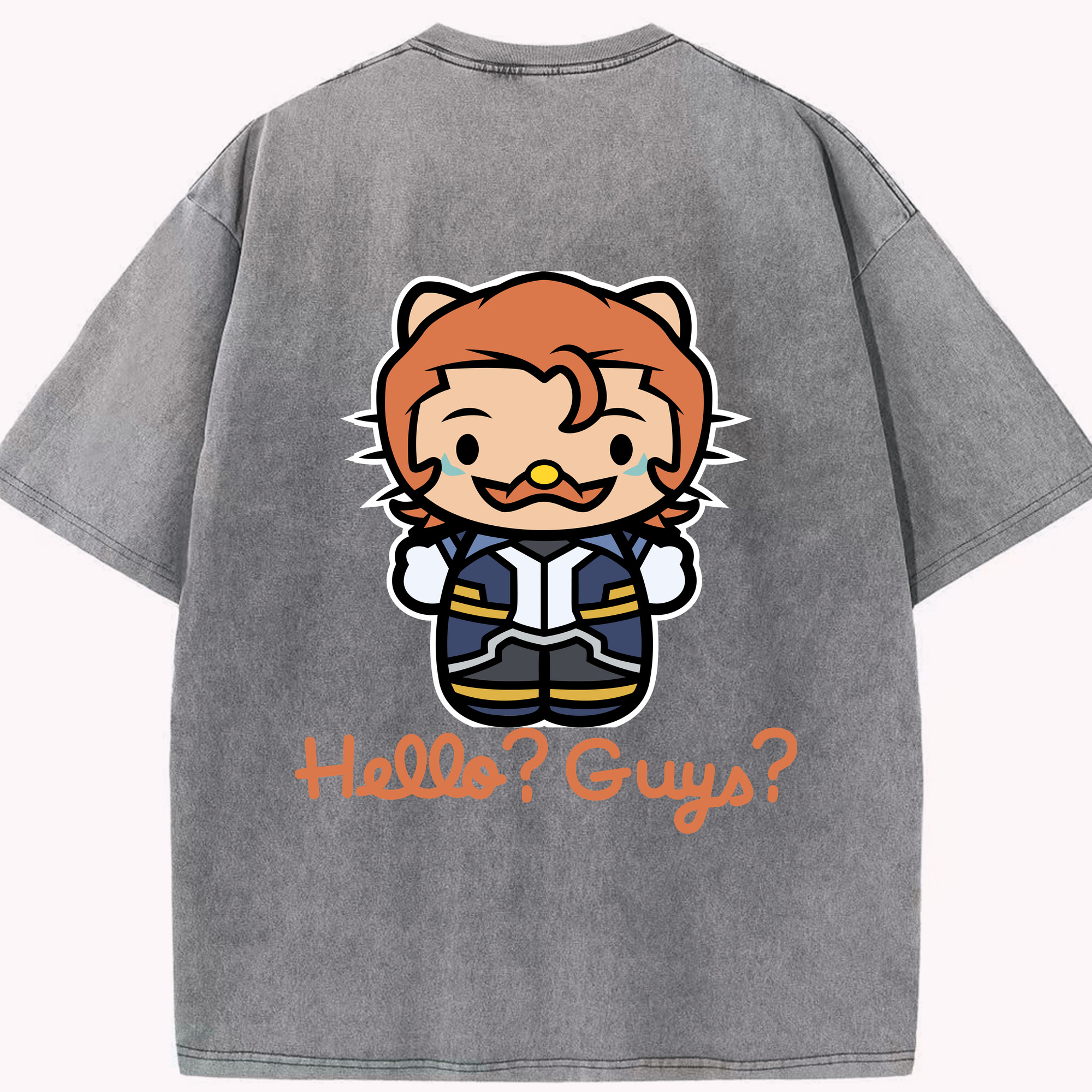 （画像用） Hello Kitty ハローキティ 綿100% ヴィンテージ風 半袖Tシャツ（背面プリント）