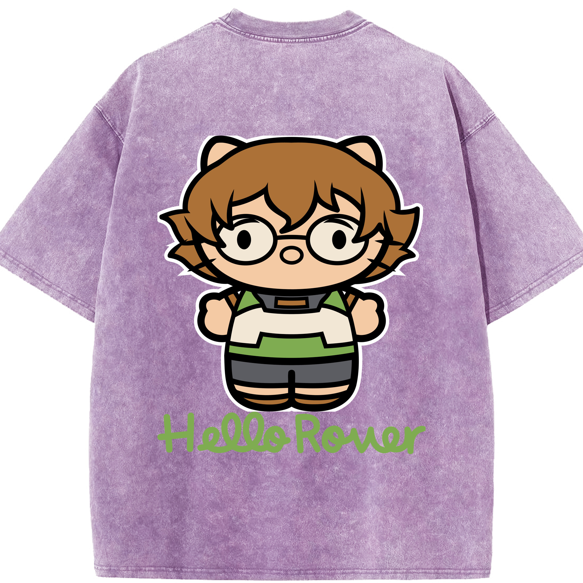 （画像用） Hello Kitty ハローキティ 綿100% ヴィンテージ風 半袖Tシャツ（背面プリント）
