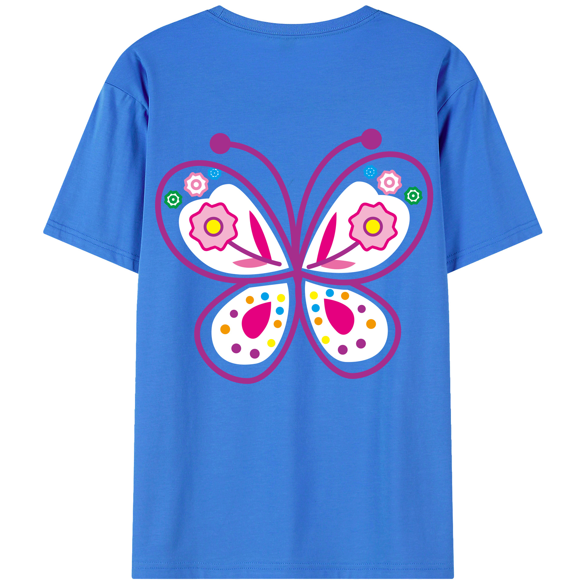 （画像用） Hello Kitty ハローキティ 綿100％ メンズ半袖Tシャツ（バックプリント） 通気性