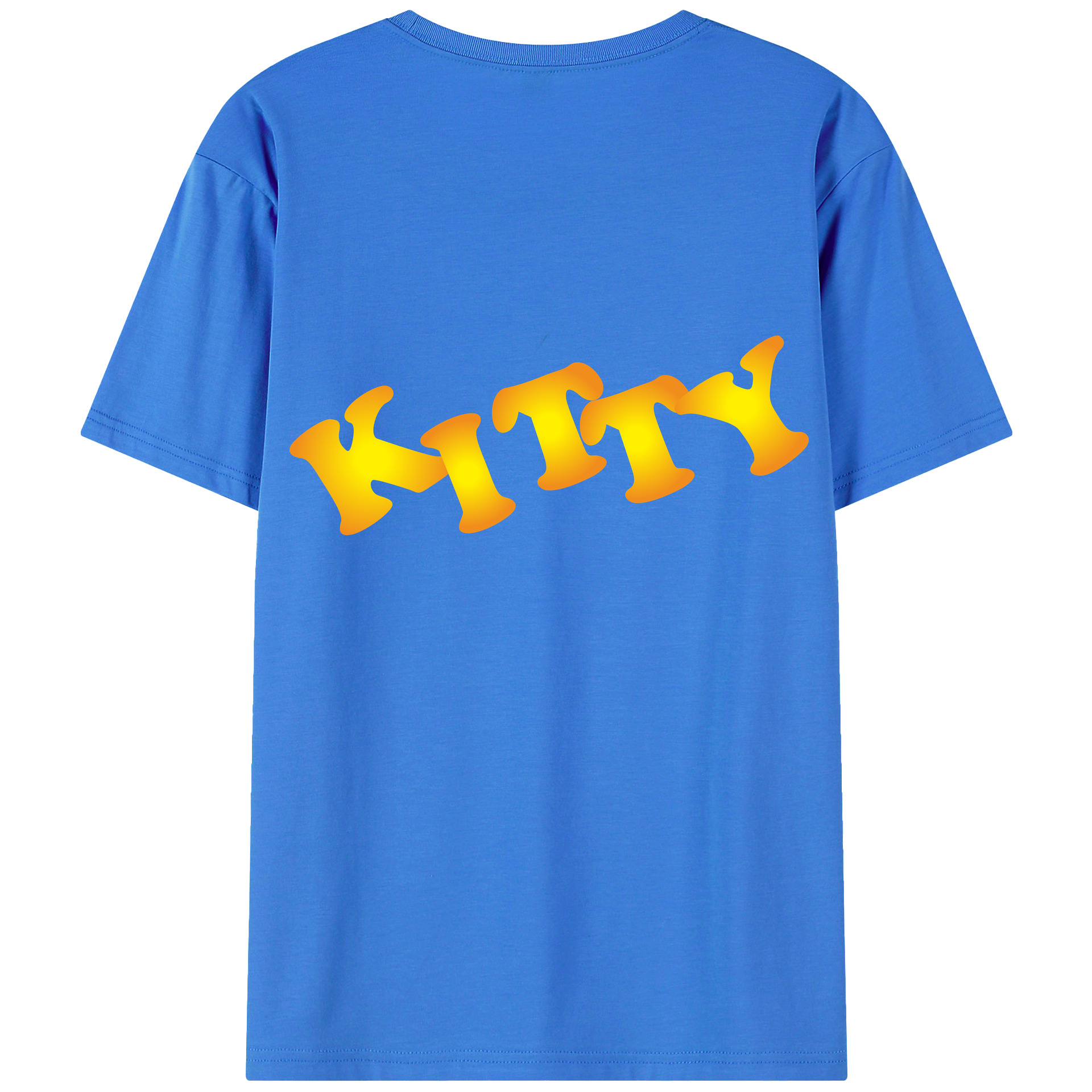 （画像用） Hello Kitty ハローキティ 綿100％ メンズ半袖Tシャツ（バックプリント） 通気性