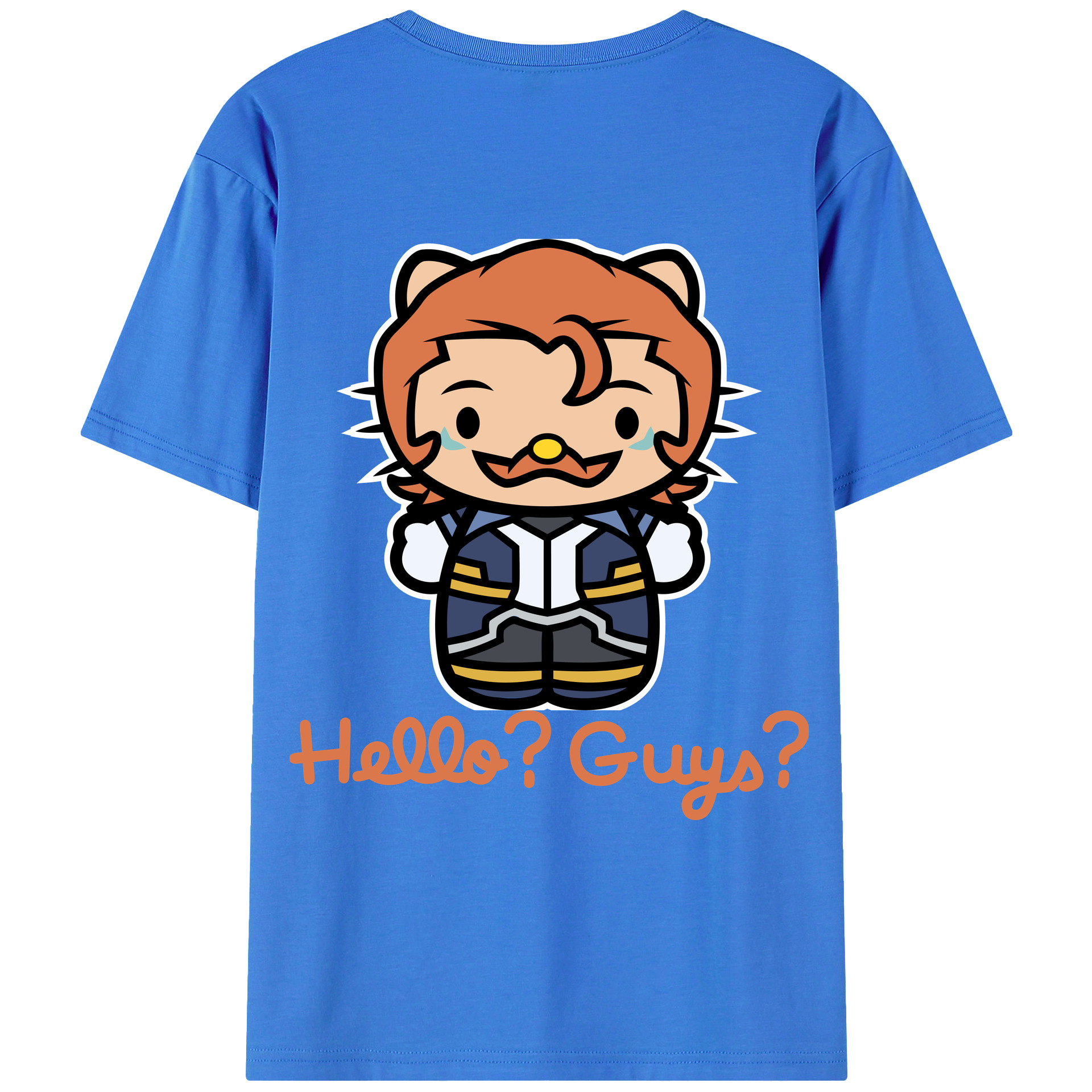 （画像用） Hello Kitty ハローキティ 綿100％ メンズ半袖Tシャツ（バックプリント） 通気性