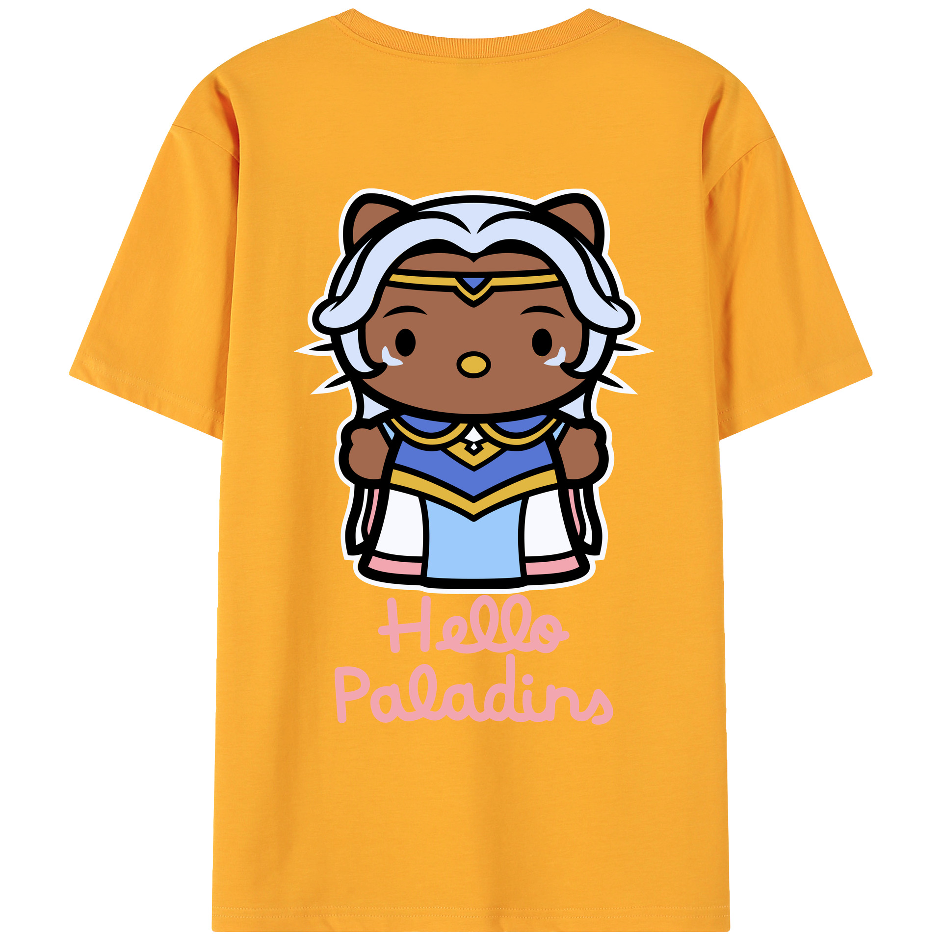 （画像用） Hello Kitty ハローキティ 綿100％ メンズ半袖Tシャツ（バックプリント） 通気性