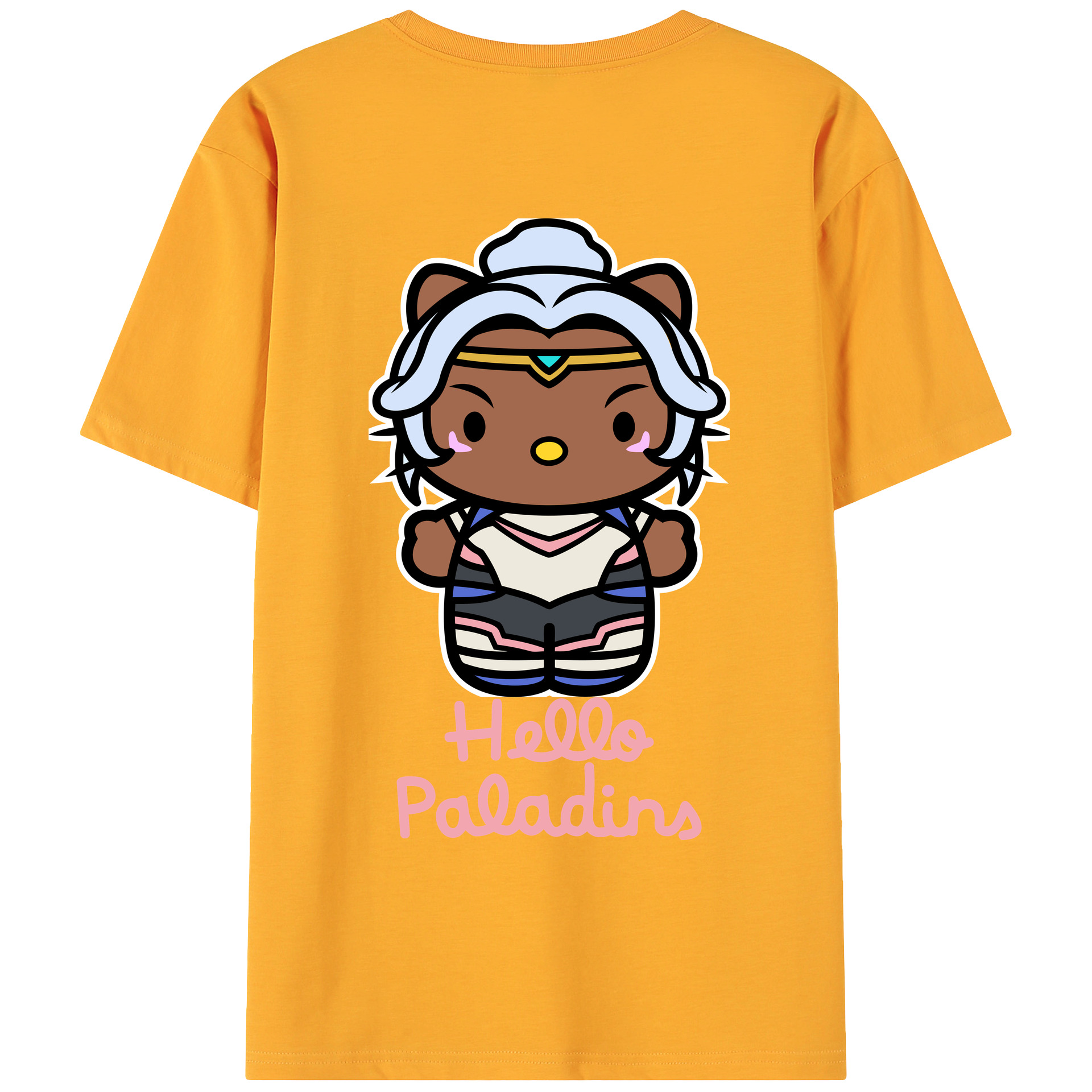 （画像用） Hello Kitty ハローキティ 綿100％ メンズ半袖Tシャツ（バックプリント） 通気性