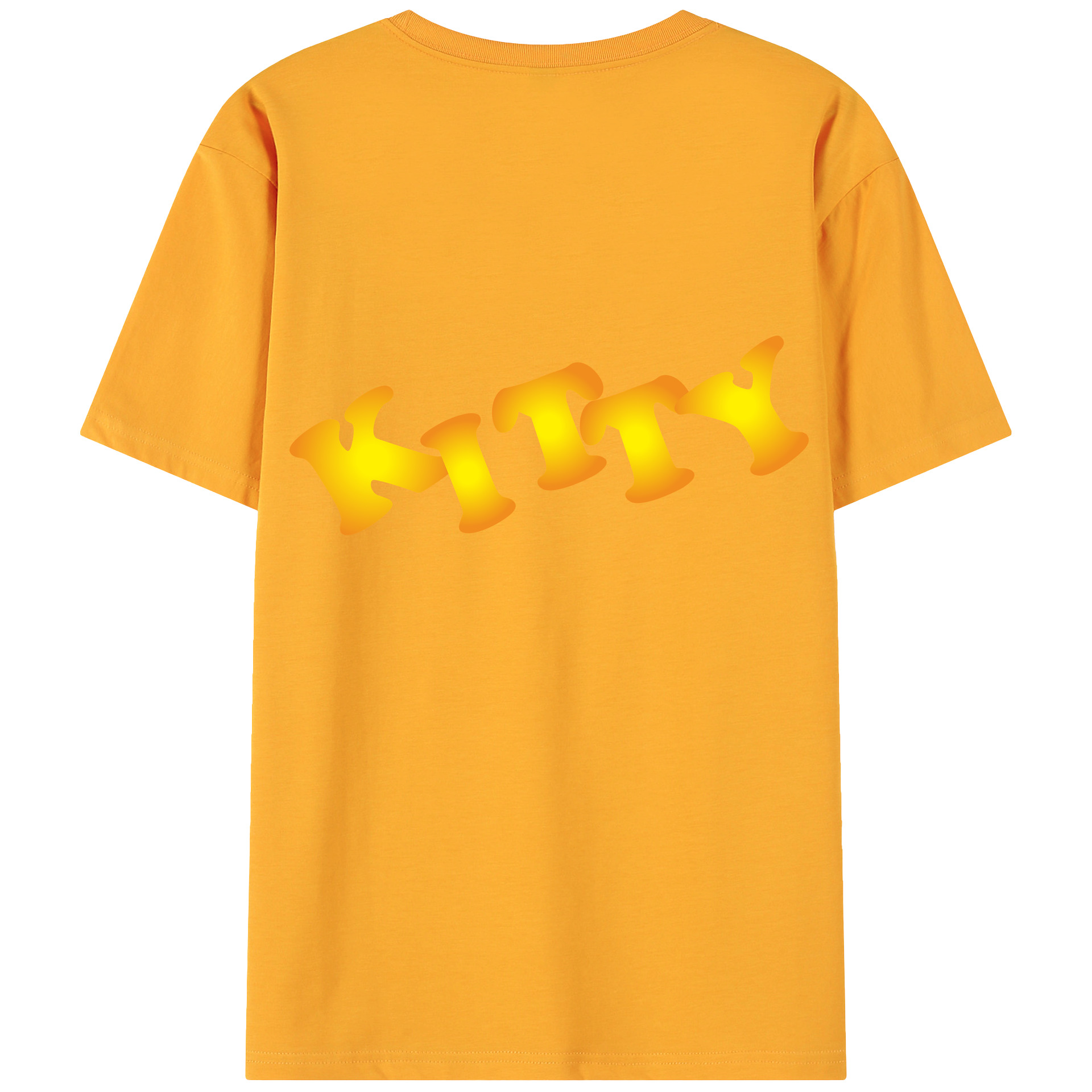 （画像用） Hello Kitty ハローキティ 綿100％ メンズ半袖Tシャツ（バックプリント） 通気性