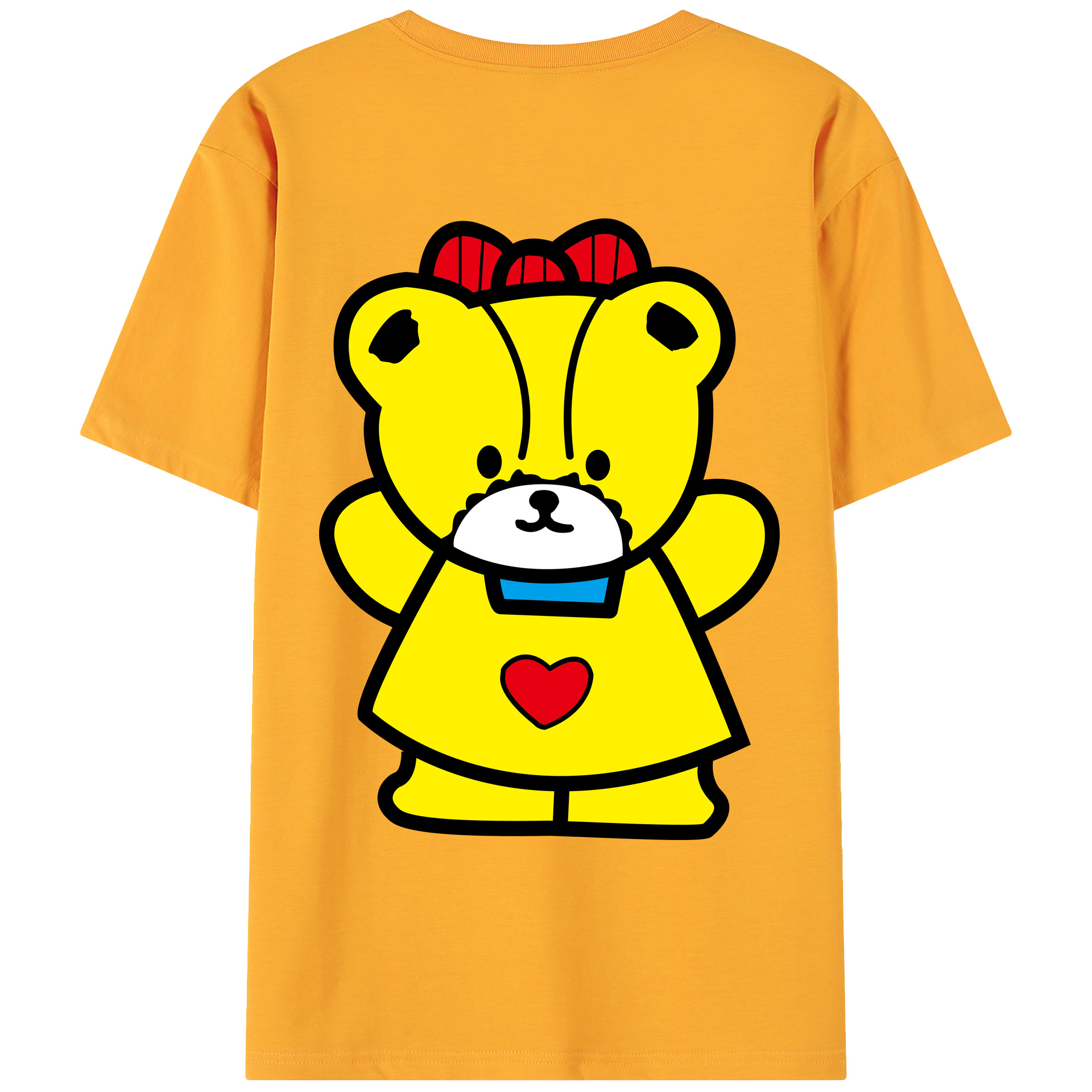 （画像用） Hello Kitty ハローキティ 綿100％ メンズ半袖Tシャツ（バックプリント） 通気性