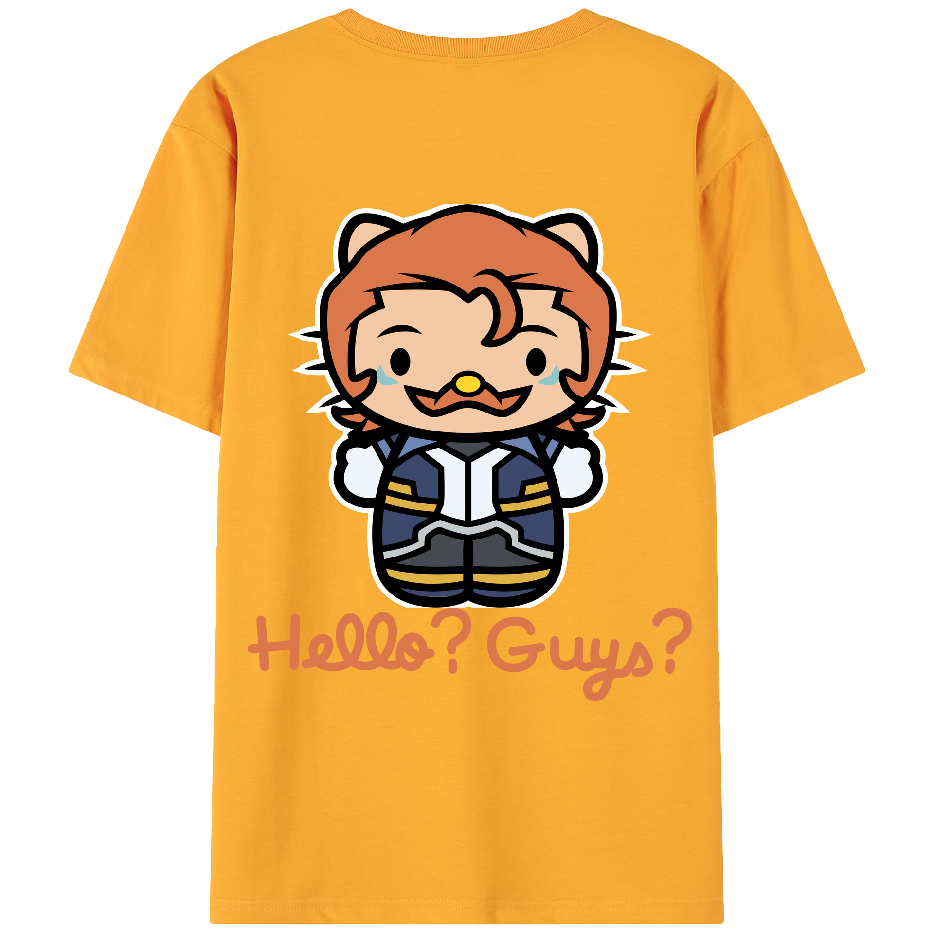 （画像用） Hello Kitty ハローキティ 綿100％ メンズ半袖Tシャツ（バックプリント） 通気性