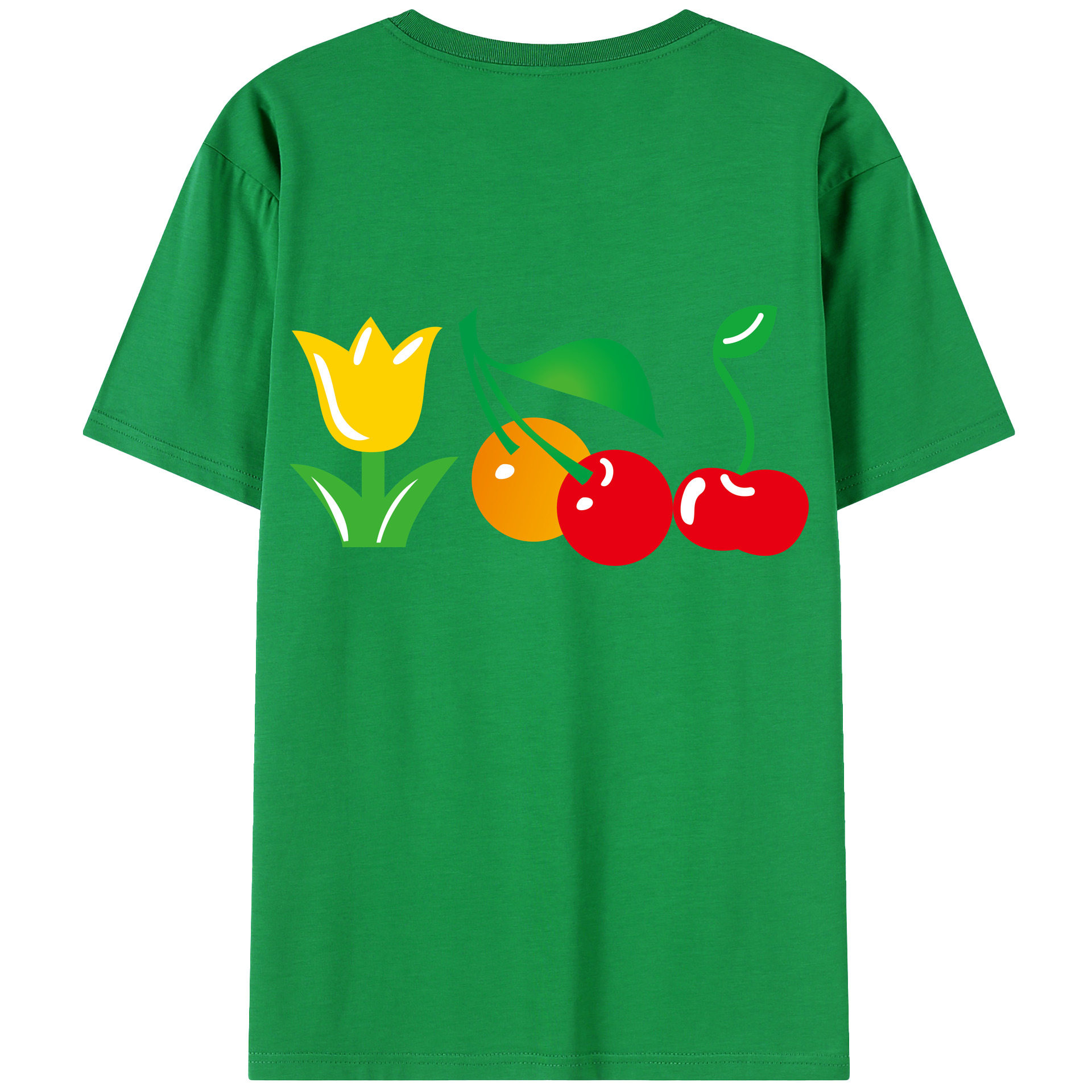 （画像用） Hello Kitty ハローキティ 綿100％ メンズ半袖Tシャツ（バックプリント） 通気性