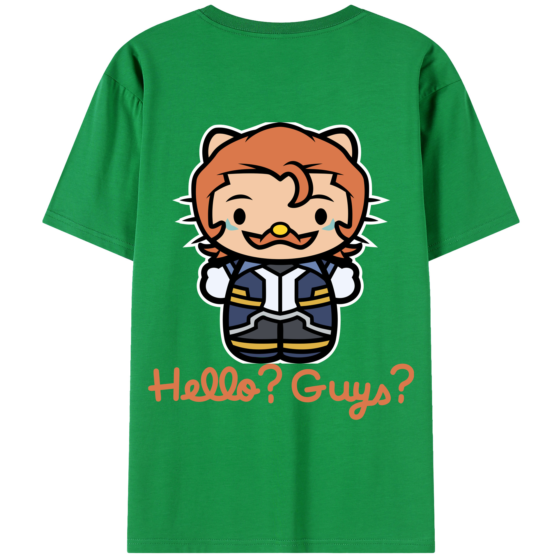 （画像用） Hello Kitty ハローキティ 綿100％ メンズ半袖Tシャツ（バックプリント） 通気性