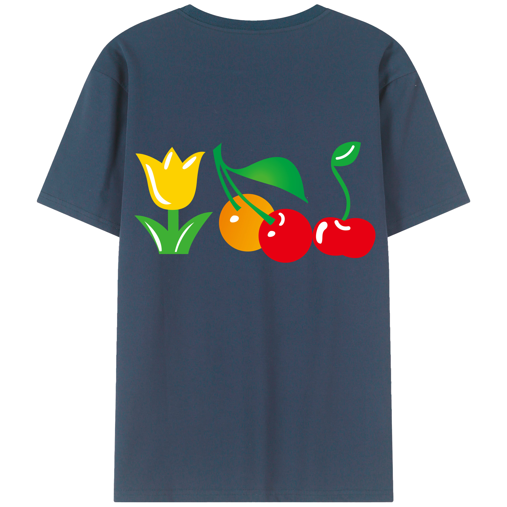 （画像用） Hello Kitty ハローキティ 綿100％ メンズ半袖Tシャツ（バックプリント） 通気性