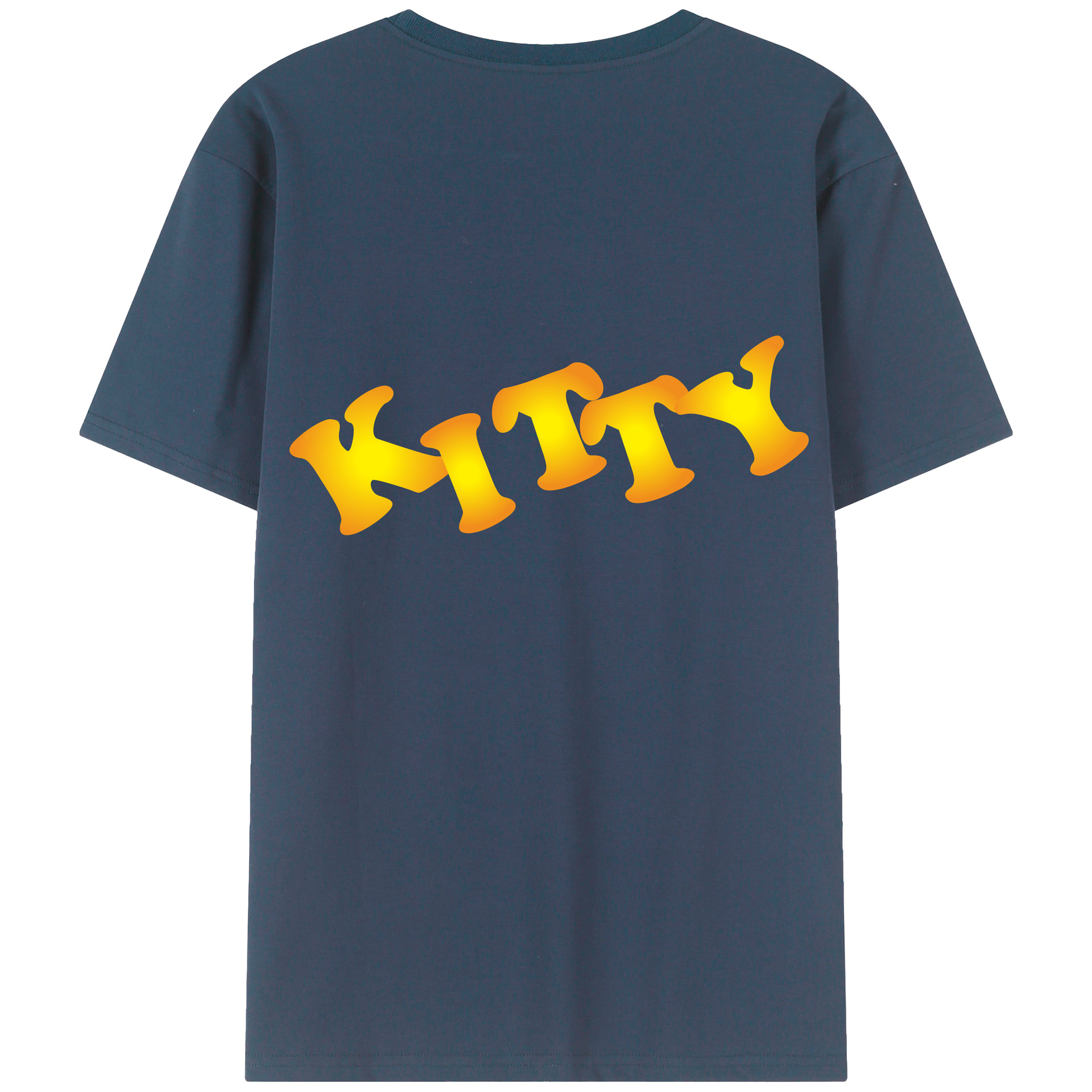 （画像用） Hello Kitty ハローキティ 綿100％ メンズ半袖Tシャツ（バックプリント） 通気性