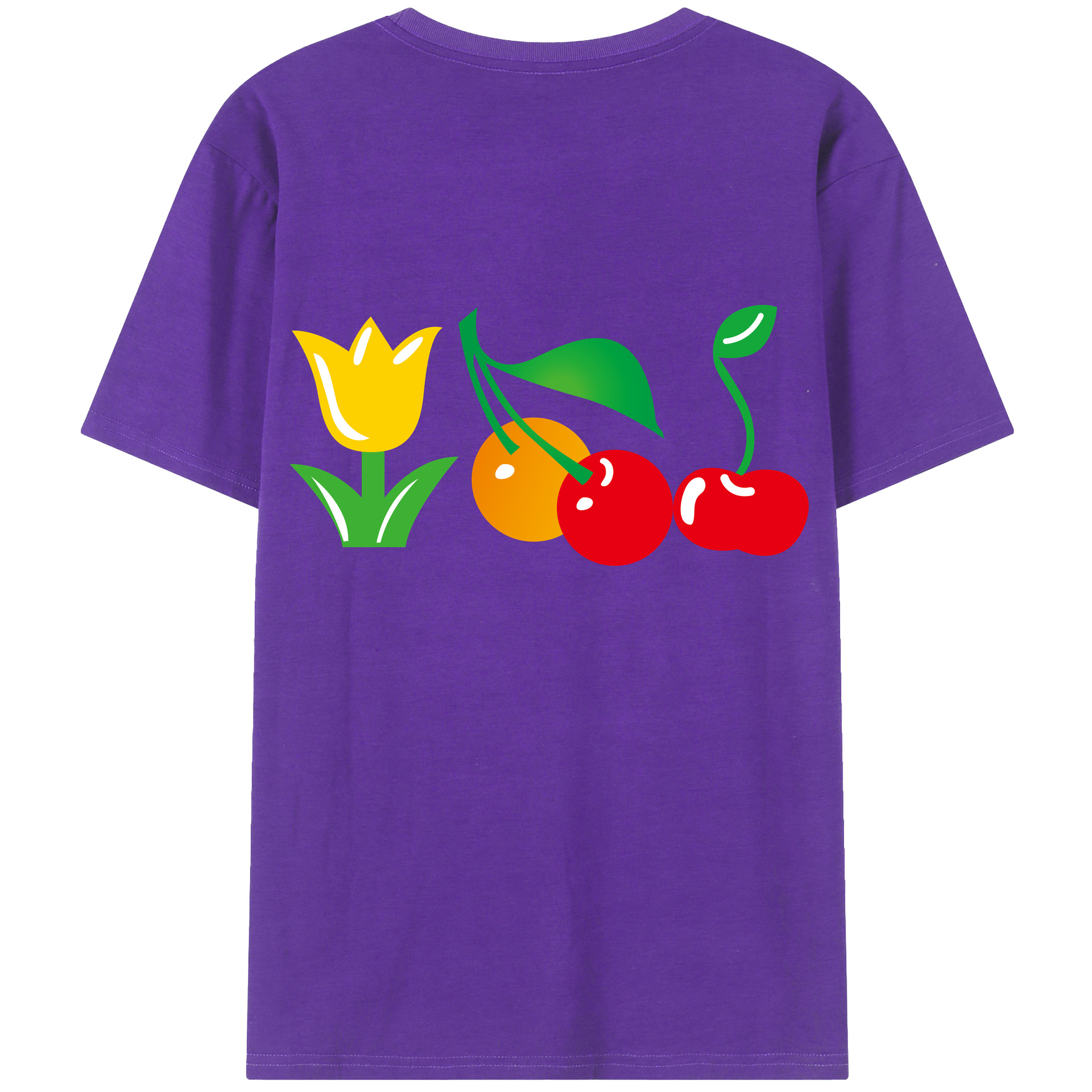 （画像用） Hello Kitty ハローキティ 綿100％ メンズ半袖Tシャツ（バックプリント） 通気性