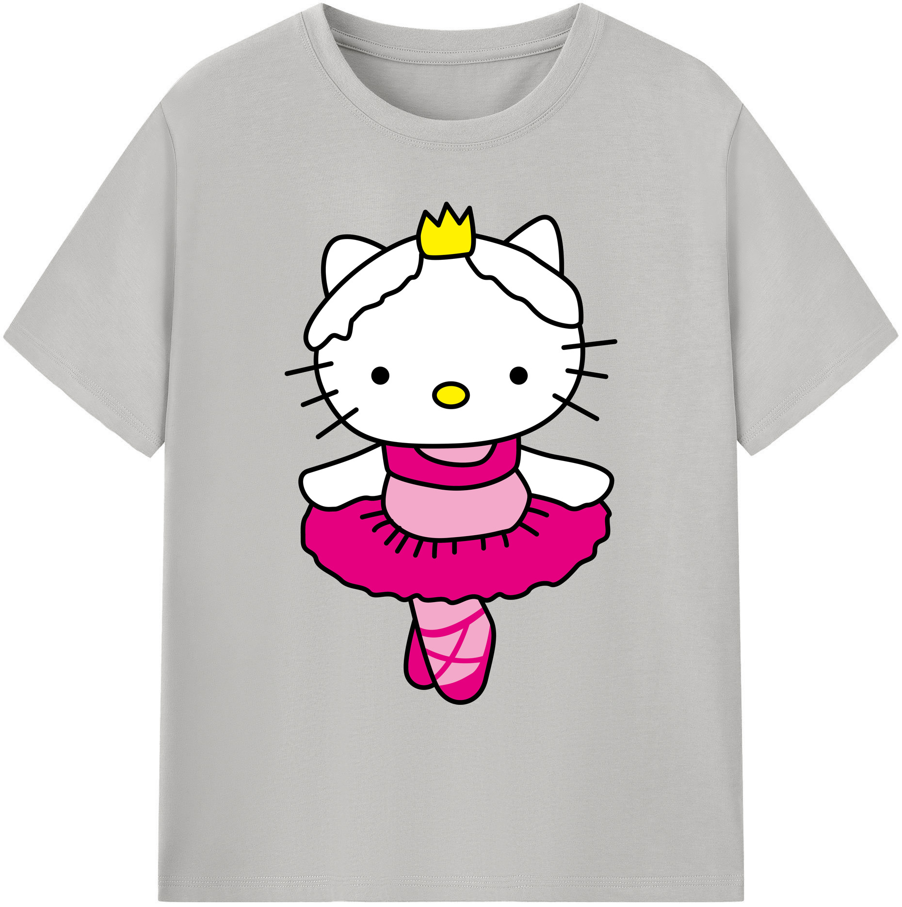 （画像用） Hello Kitty ハローキティ 綿100％ メンズ半袖Tシャツ｜肌触りやわらか＆通気性