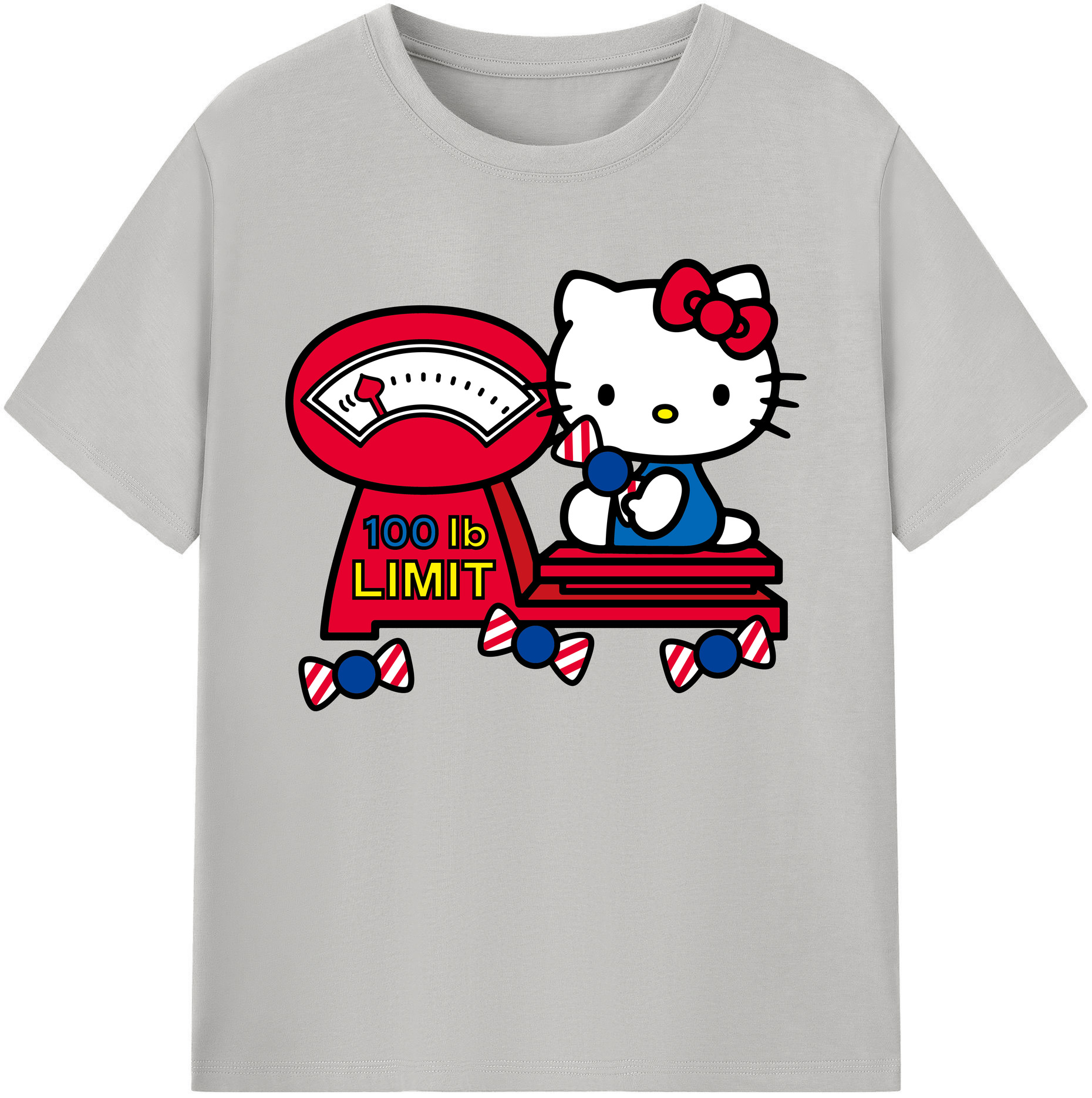 （画像用） Hello Kitty ハローキティ 綿100％ メンズ半袖Tシャツ｜肌触りやわらか＆通気性