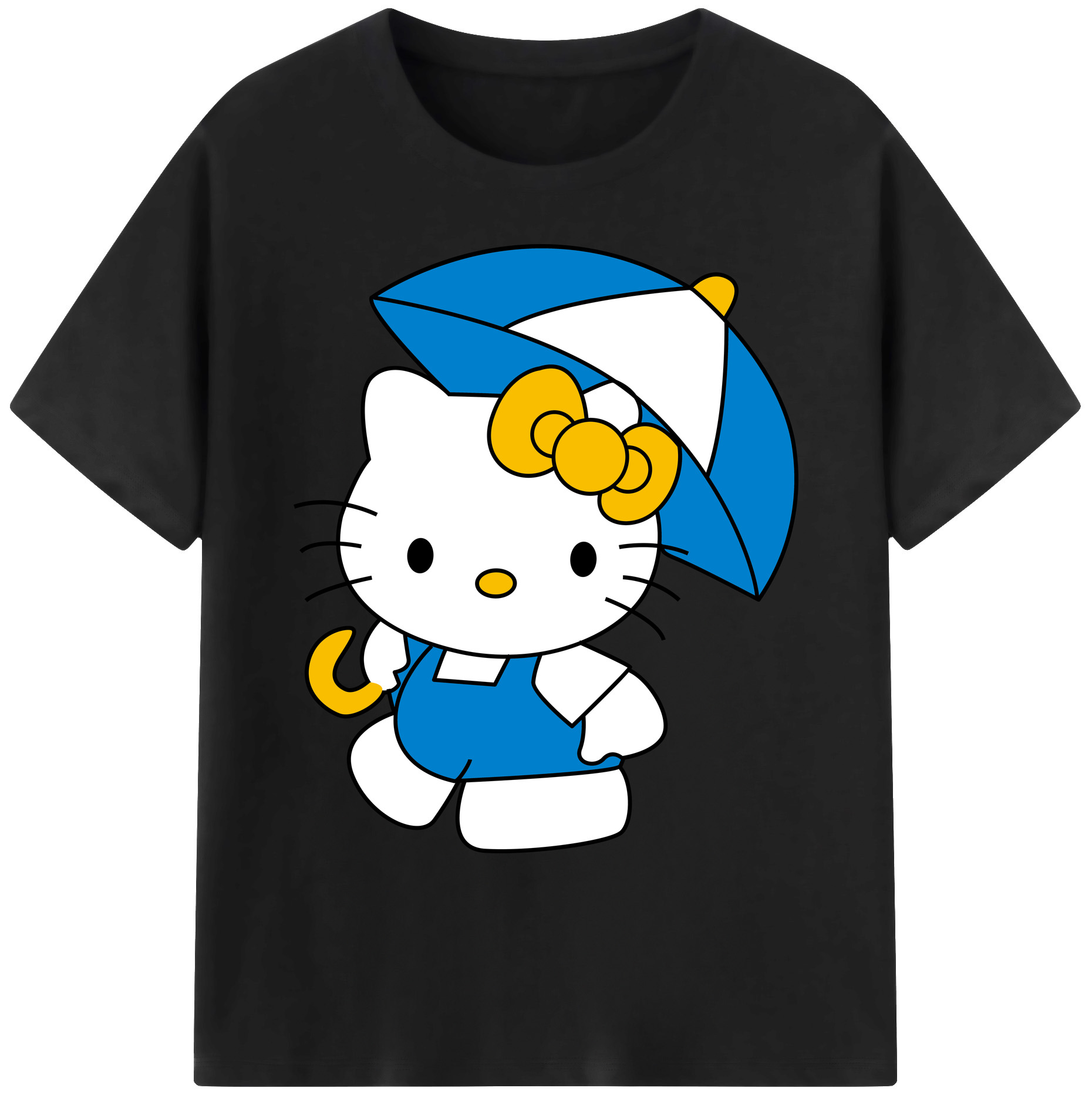 （画像用） Hello Kitty ハローキティ 綿100％ メンズ半袖Tシャツ｜肌触りやわらか＆通気性