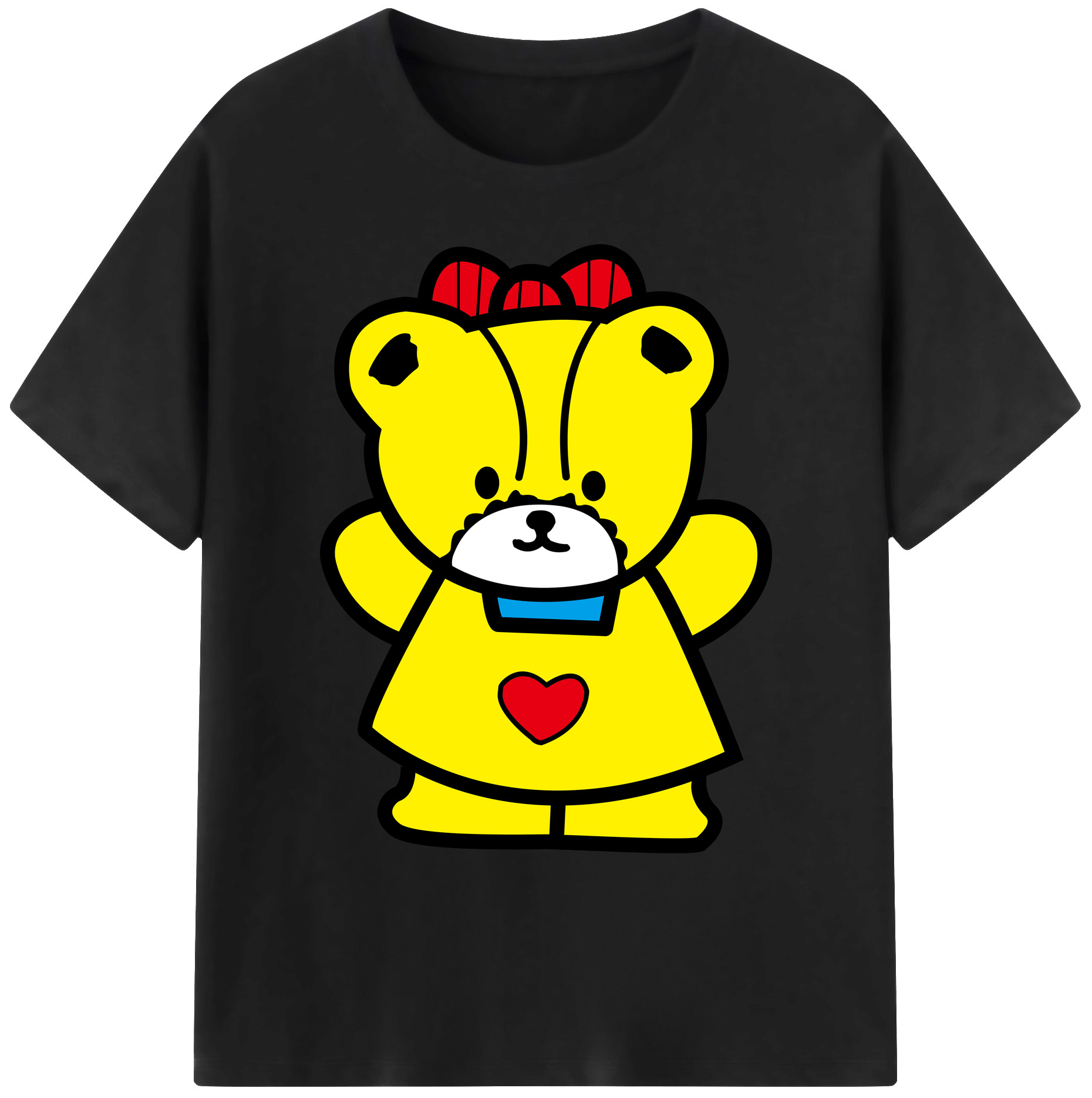 （画像用） Hello Kitty ハローキティ 綿100％ メンズ半袖Tシャツ｜肌触りやわらか＆通気性